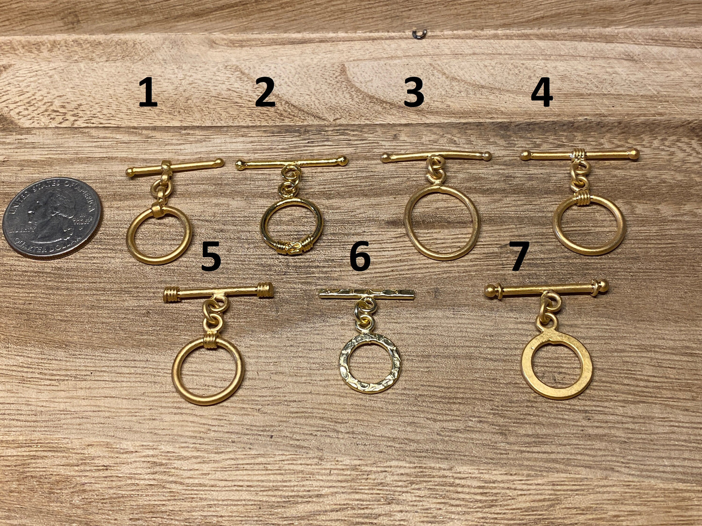 18k Matte Gold Toggle Clasp, Ring T Bar, T Bar Fasteners, Gold Toggle Clasp, Necklace / Bracelet Closures, Gold Plated Findings, Jewelry