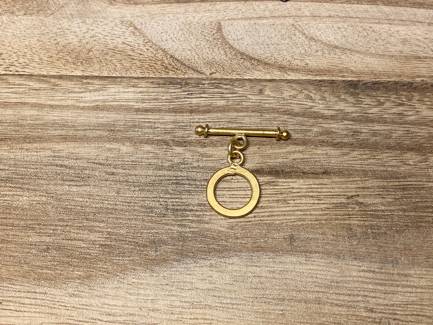 18k Matte Gold Toggle Clasp, Ring T Bar, T Bar Fasteners, Gold Toggle Clasp, Necklace / Bracelet Closures, Gold Plated Findings, Jewelry