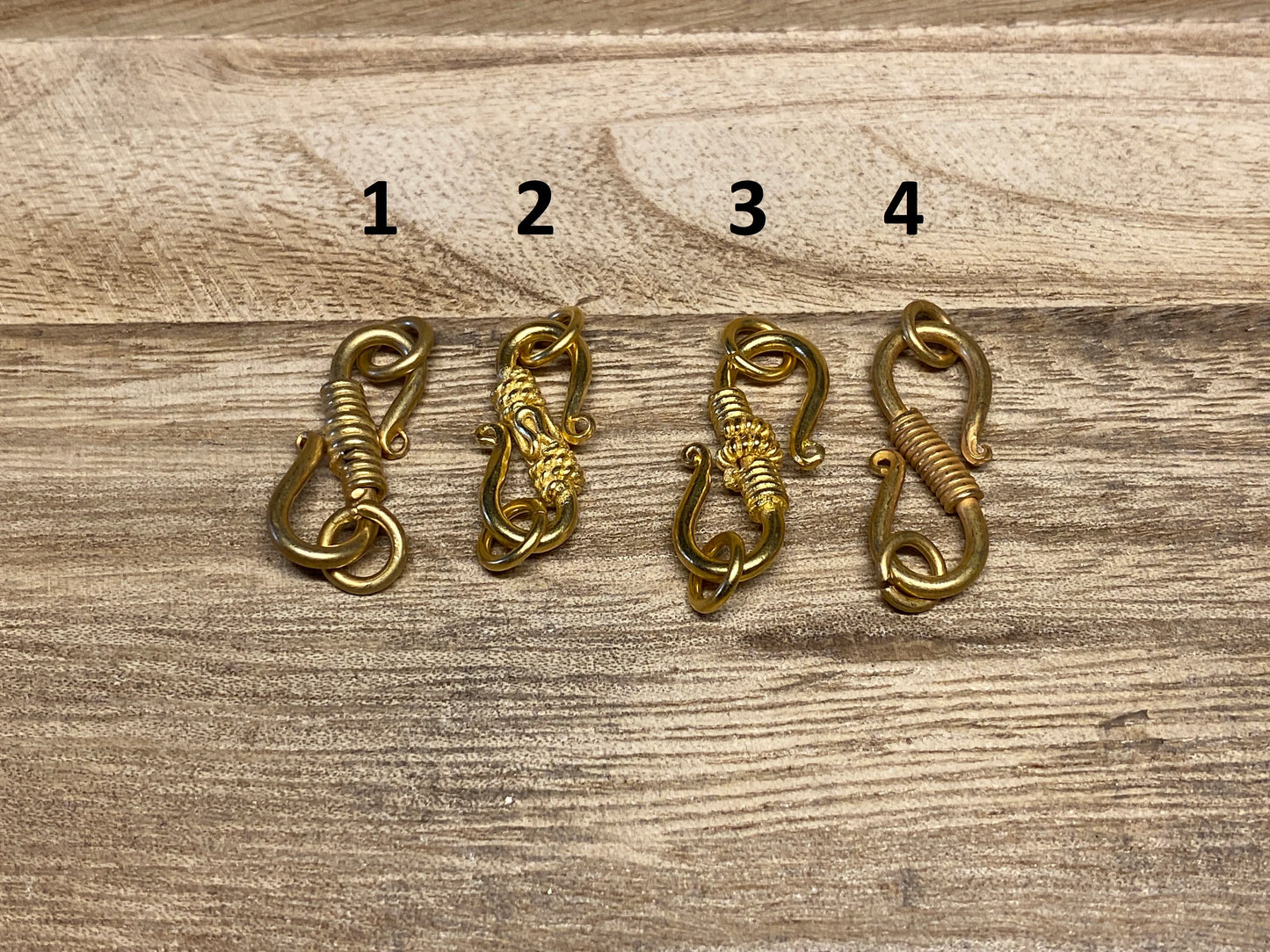 9x24mm 18k Brushed Gold Fish Hook Clasps, Fishing Hook Pendant, Bracelet Connector, Gold Plated Findings, Necklace Connector, Anti Tarnish