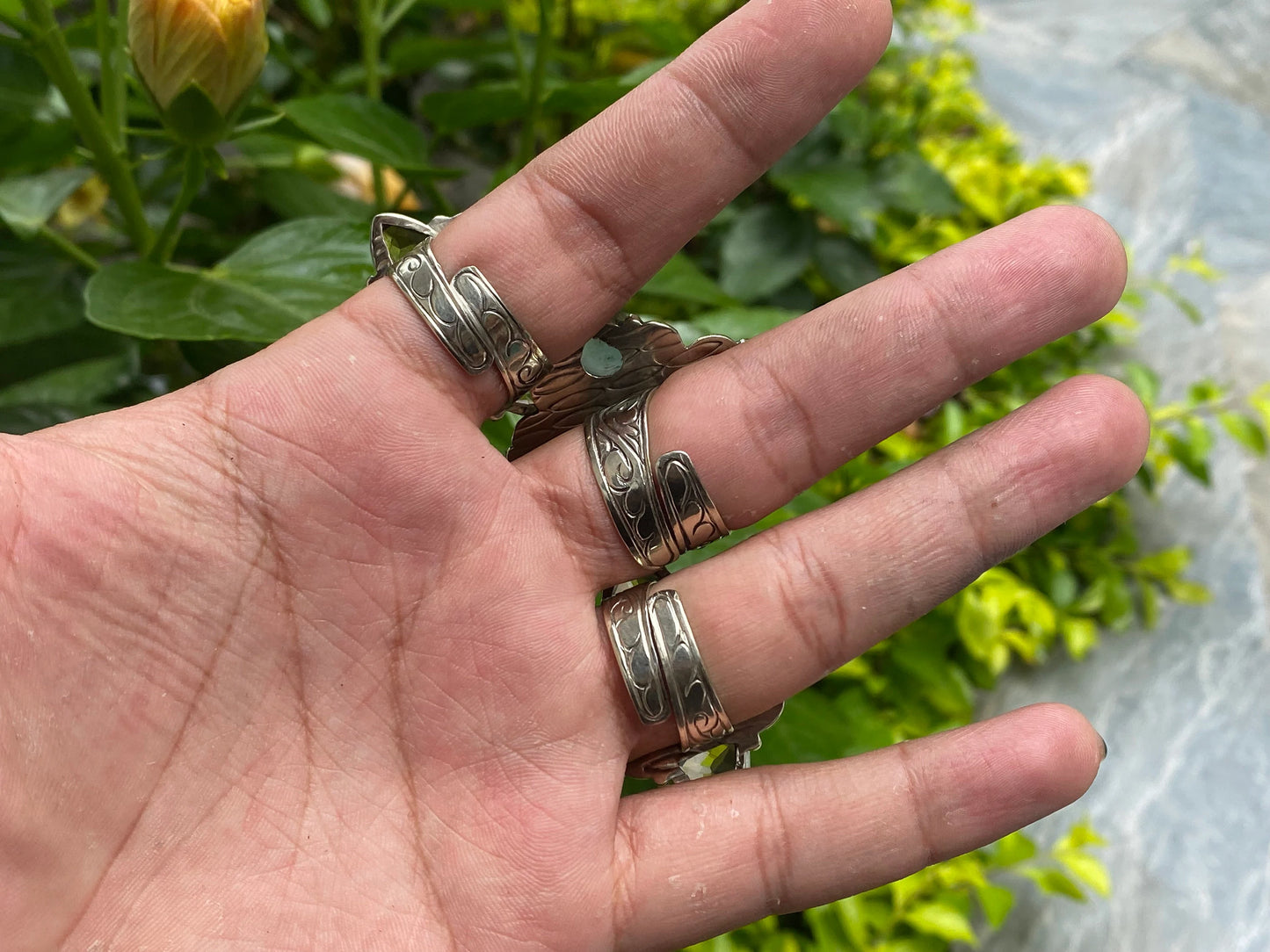 Adjustable Unique Ring, Antique Designed Ring, Natural Gemstone Ring, Ring for Daily wear, Gift for her, Unisex Ring.