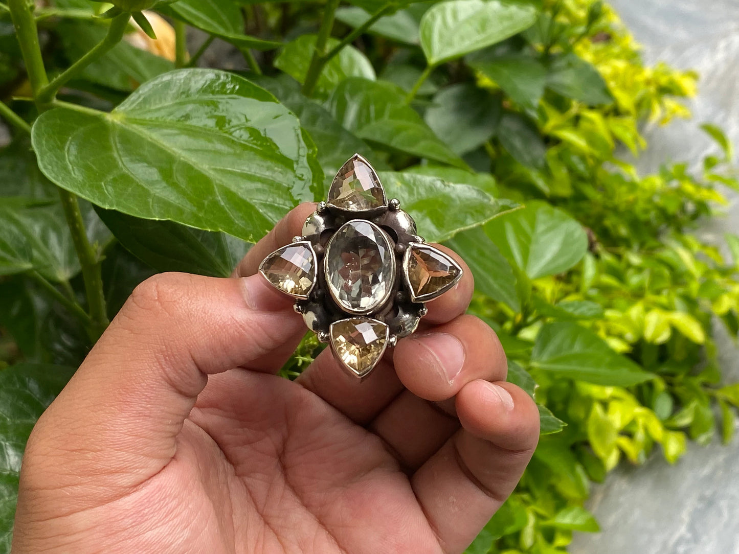 Adjustable Unique Ring, Antique Designed Ring, Natural Gemstone Ring, Ring for Daily wear, Gift for her, Unisex Ring.