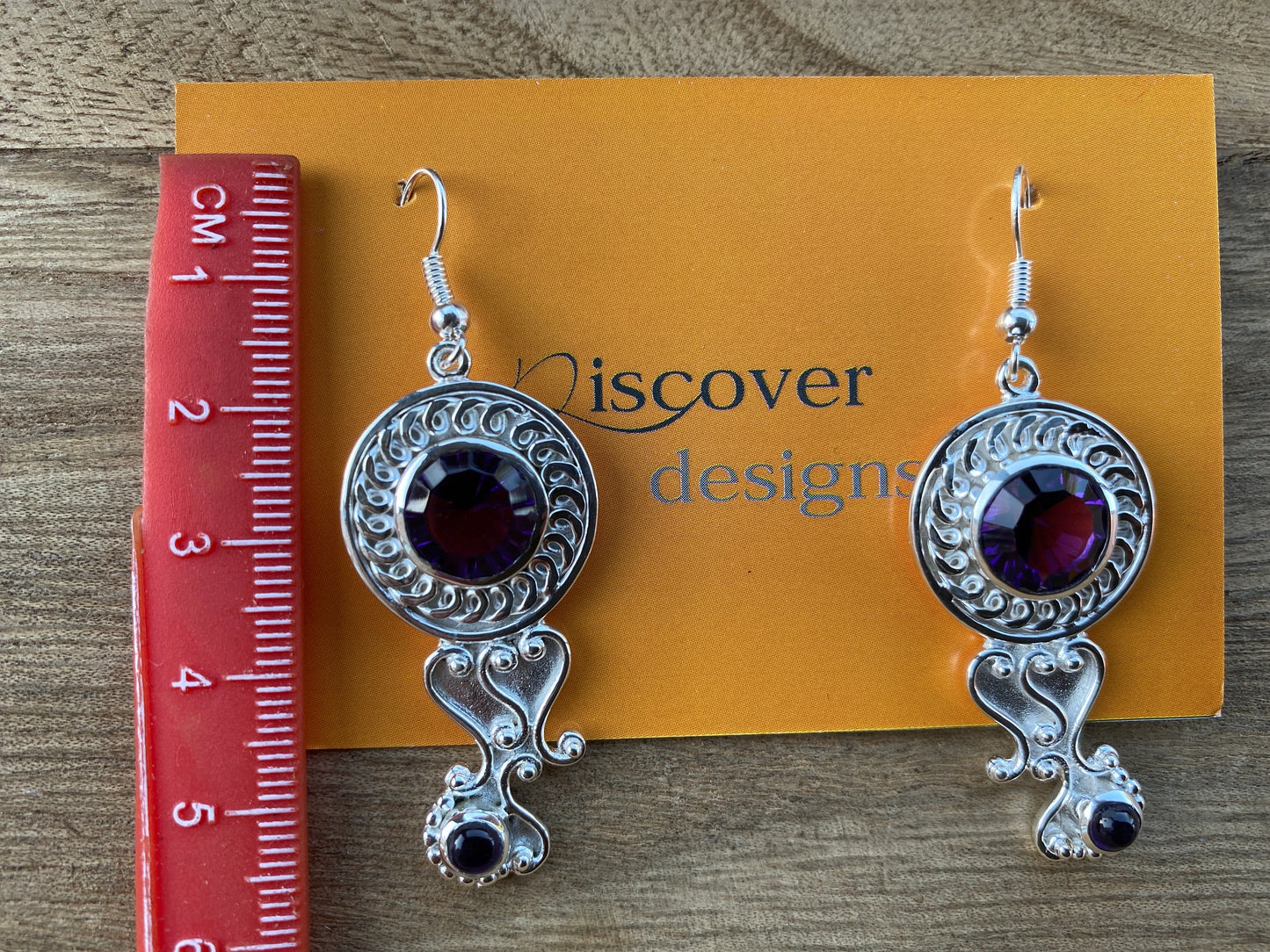 Amethyst Earrings Silver Overlay, Birthday Gift, Bridesmaid Earrings, Wedding Earrings, Birthstone Earrings Long Dangle Gemstone Earrings