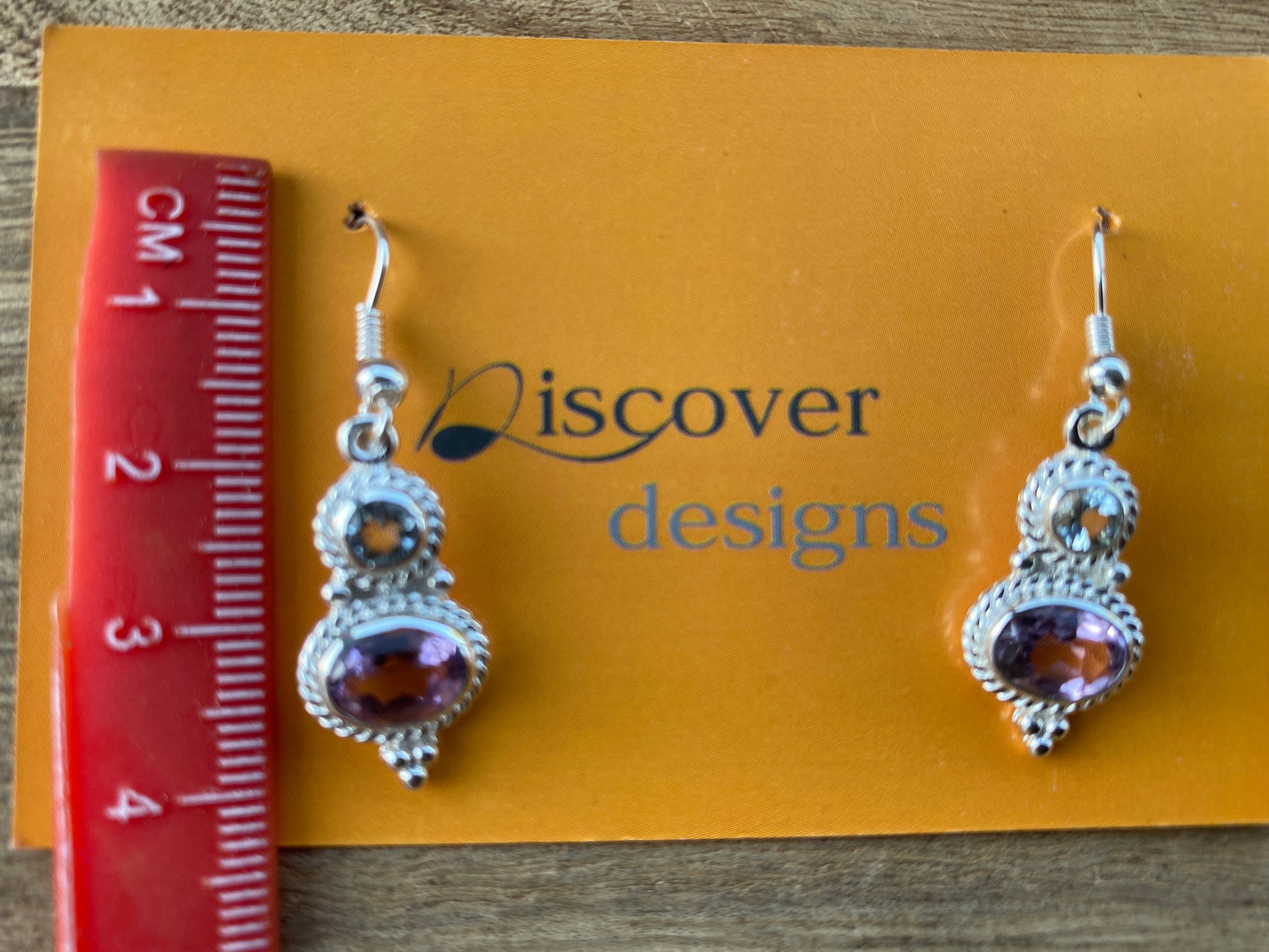 Amethyst Gemstone Silver Overlay Earring, Birthstone, Birthday Gift, Dangle Earring, Gemstone Earrings, Bridesmaid Earring, Natural Stone