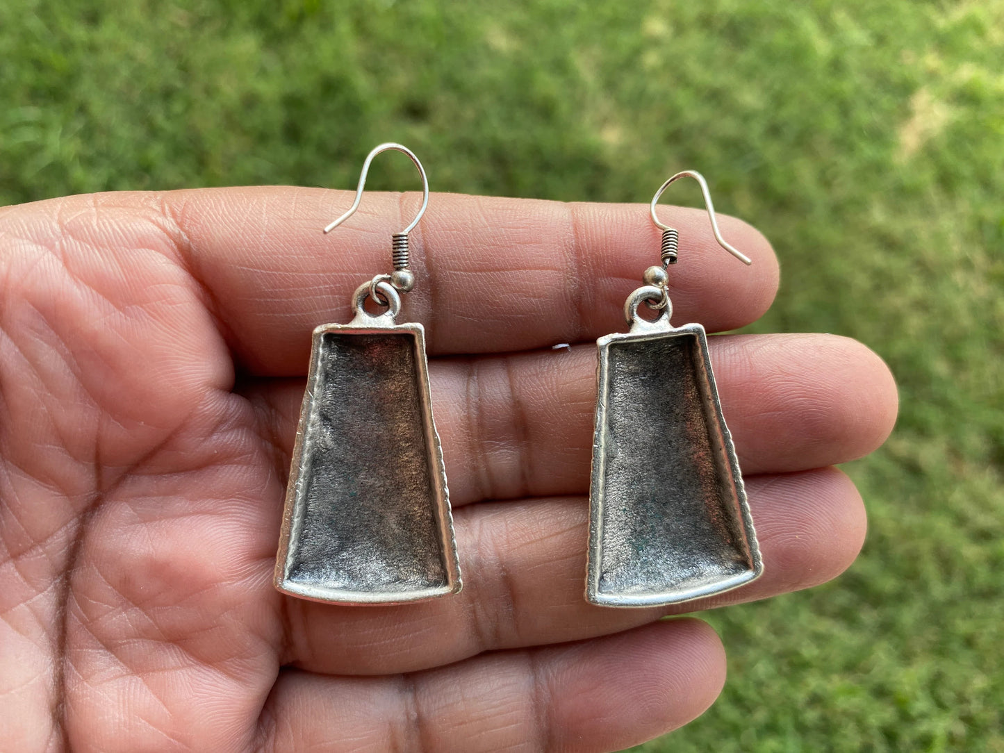 Ancient Gypsy Earring, Matte Silver Plated Dangle Earrings, Egyptian Design Earrings, Tribal Ethnic Earrings, Bridesmaid, Bridal Earrings