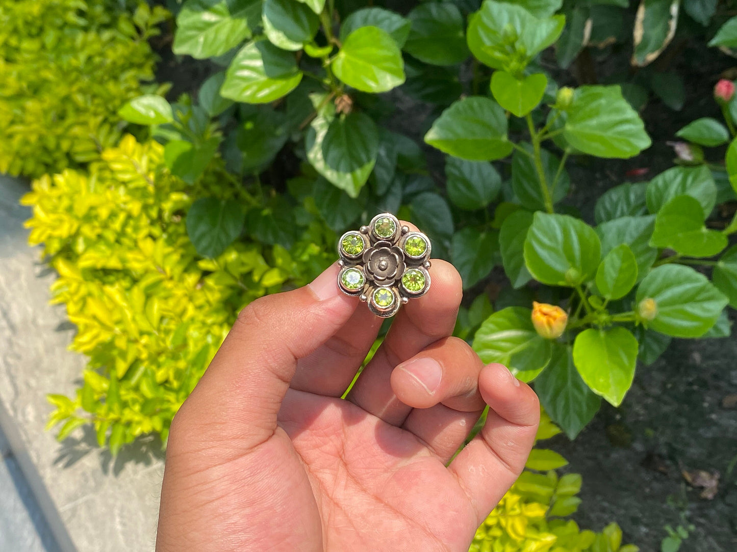Antique floral designed Adjustable Ring, Hammered Ring, Handmade Ring, Gift ideas, Daily wear Ring.