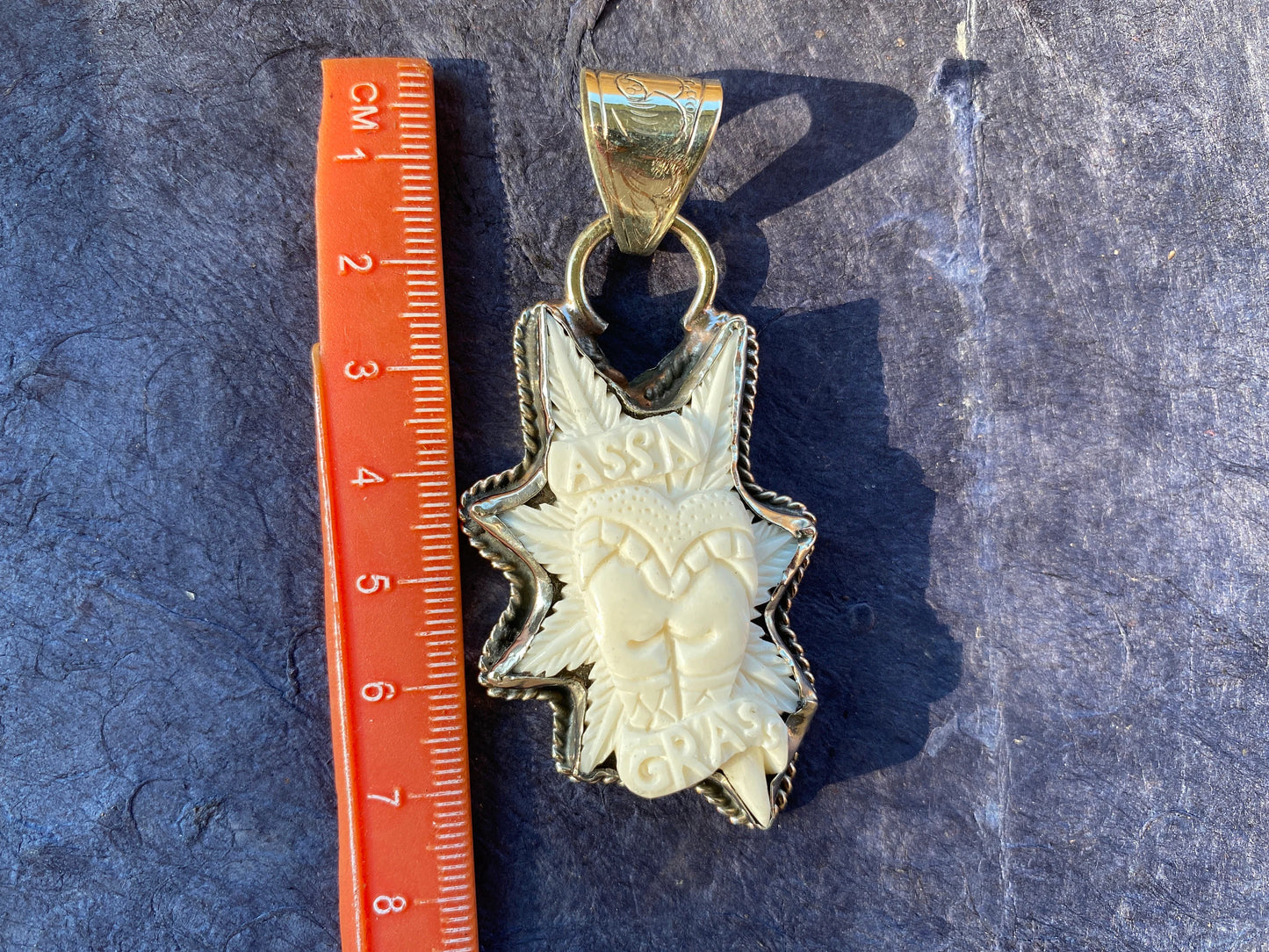 Ass N Grass Weed Buffalo Bone Tibetan Silver Pendant, Stoner Jewelry, Pot Necklace Pendant, Marijuana Jewelry, Popular Weed Pendant,