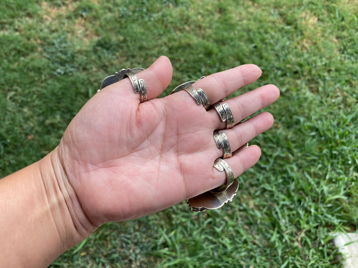 Big Adjustable Natural Spiny Oyster Tibetan Silver Ring, Spiny Oyster Jewelry, Southwest Ring, Statement Ring, Native American Style