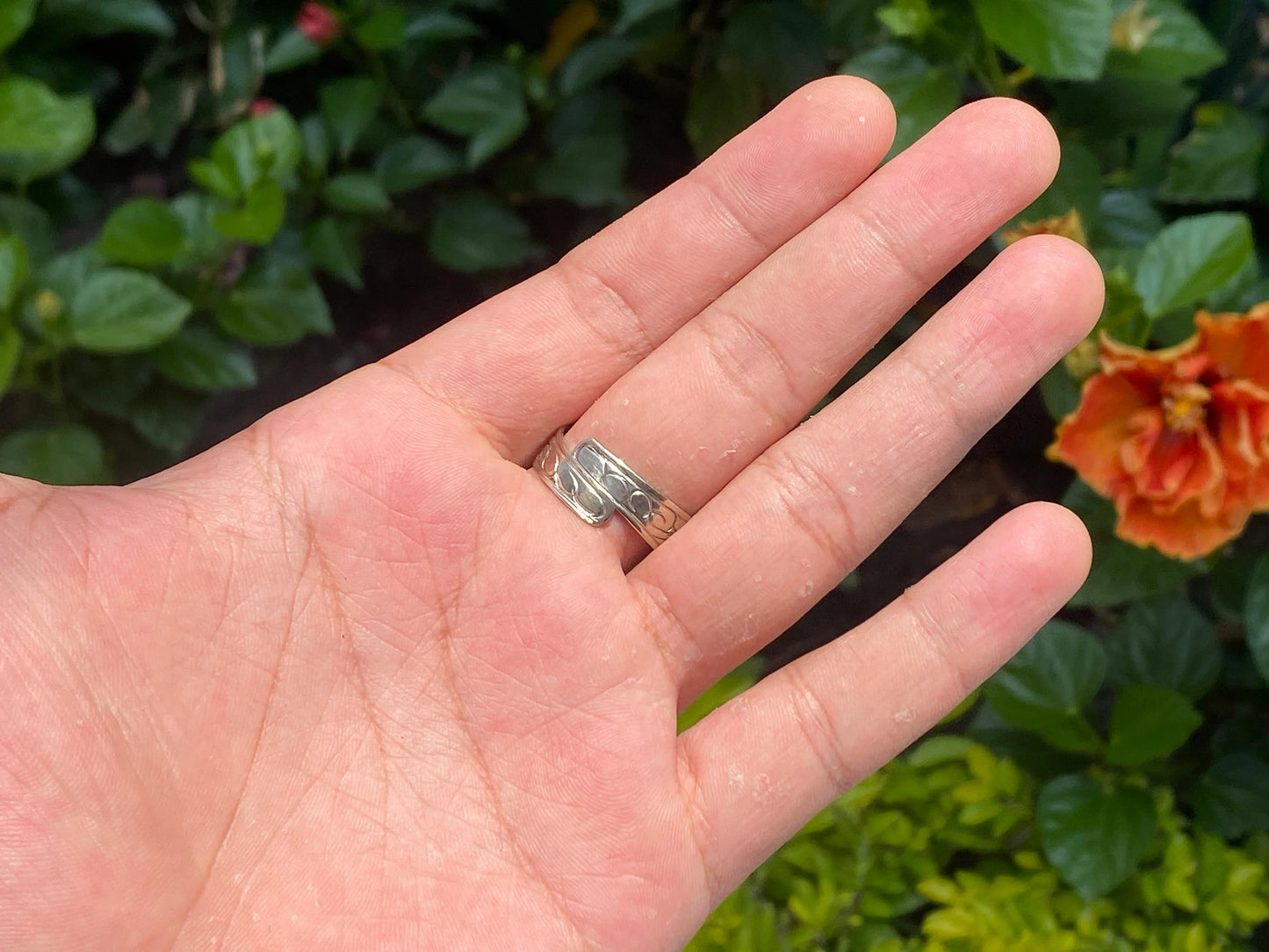 Big adjustable Ring, Handmade Ring, Hammered Ring, Daily wear Ring, Citrine and White topaz adorned Ring, Tibetan Silver Ring, Boho Ring.
