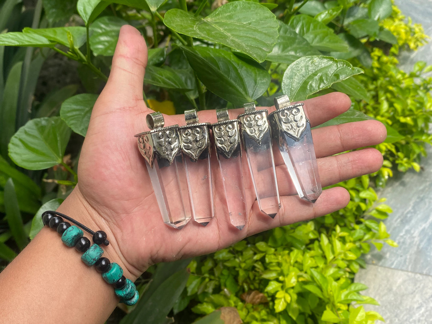 Big pointed crystal Pendant, Daily wear Pendant, Gemstone Jewelry, Aesthetic Jewelry, Antique jewelry.
