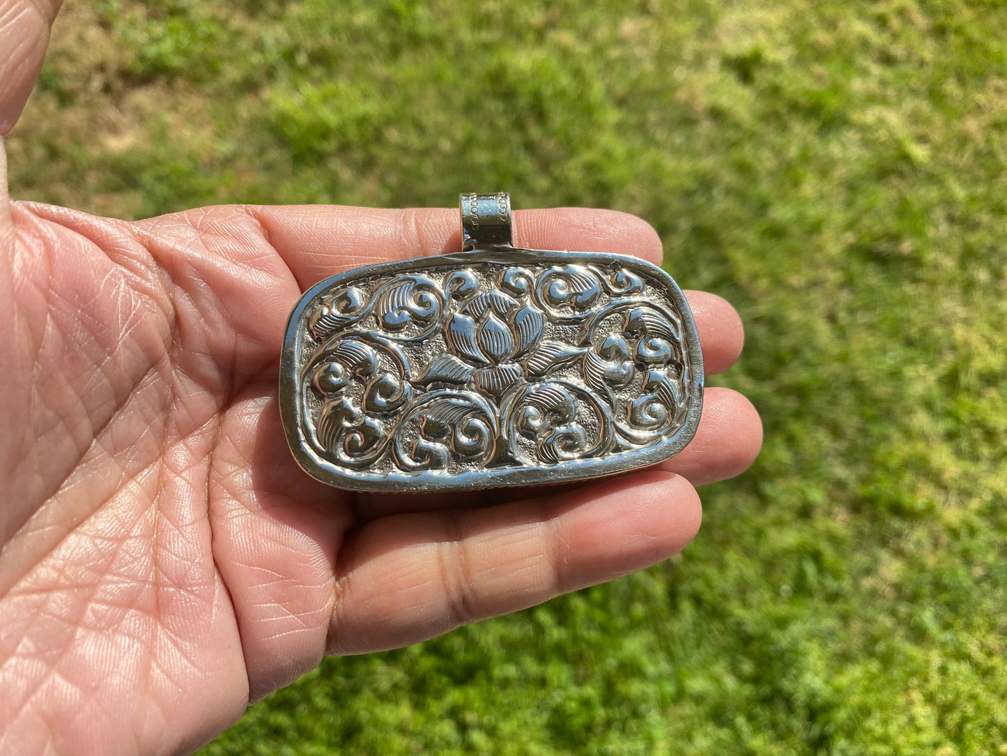 Black Lives Matter Hand carved Buffalo Bone Tibetan Silver Pendant, for Men / Women, Support for Black People, Black Power Jewelry, BLM Fist