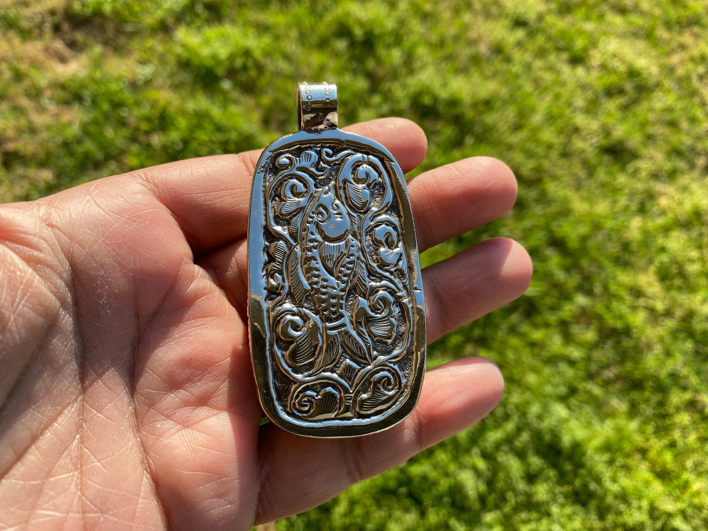Black Lives Matter Hand carved Buffalo Bone Tibetan Silver Pendant, for Men / Women, Support for Black People, Black Power Jewelry, BLM Fist