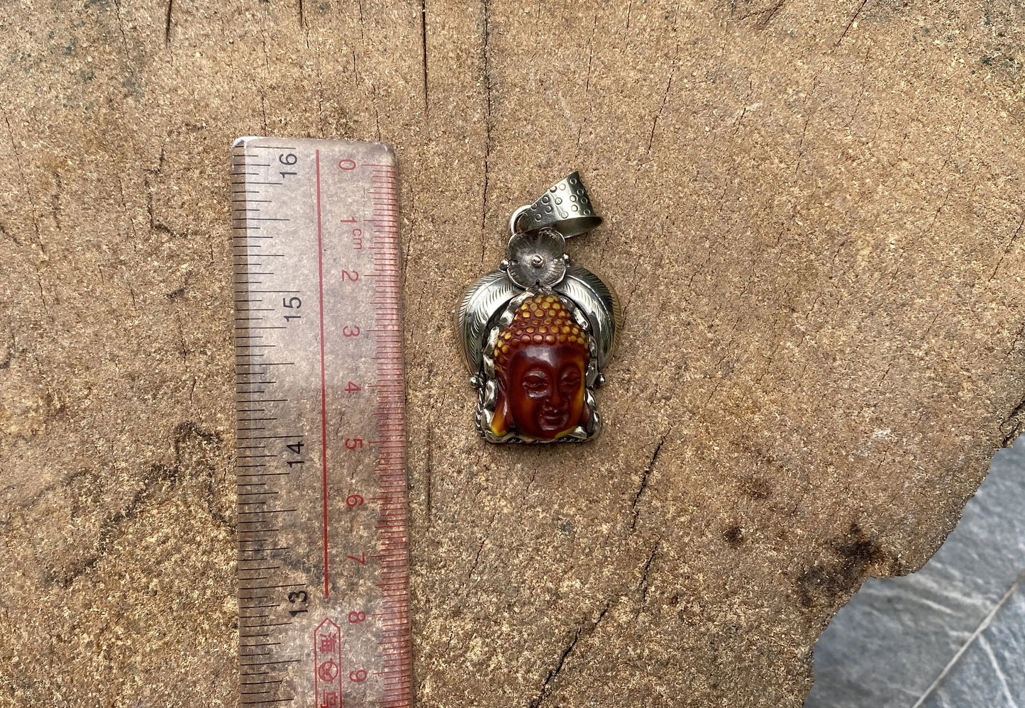 Buddha face carved Pendant, Healing Pendant, Hand Carved Pendant, Pendant for Positivity, Resin Pendant.