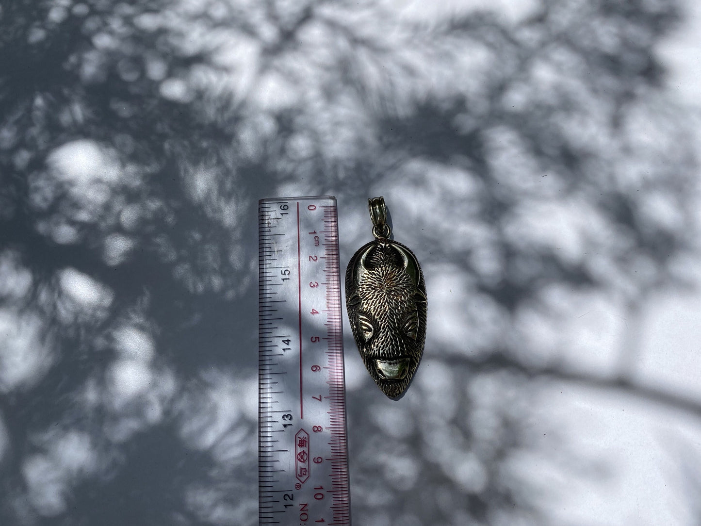 Bull's Strength: Handcrafted Carved Pendant, Tibetan Silver Pendant.