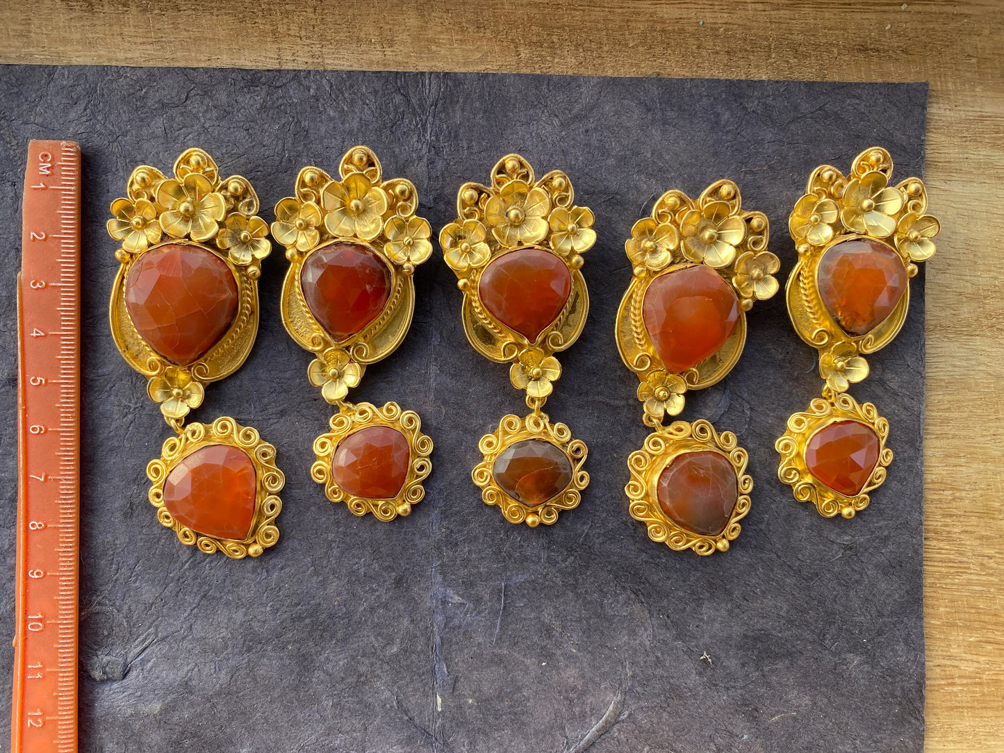 Carnelian Natural Stone Gold Pendant, Non Tarnish Brushed Gold Overlay, Sacral Chakra, Confidence Stone Jewelry, Orange Pendant for Necklace