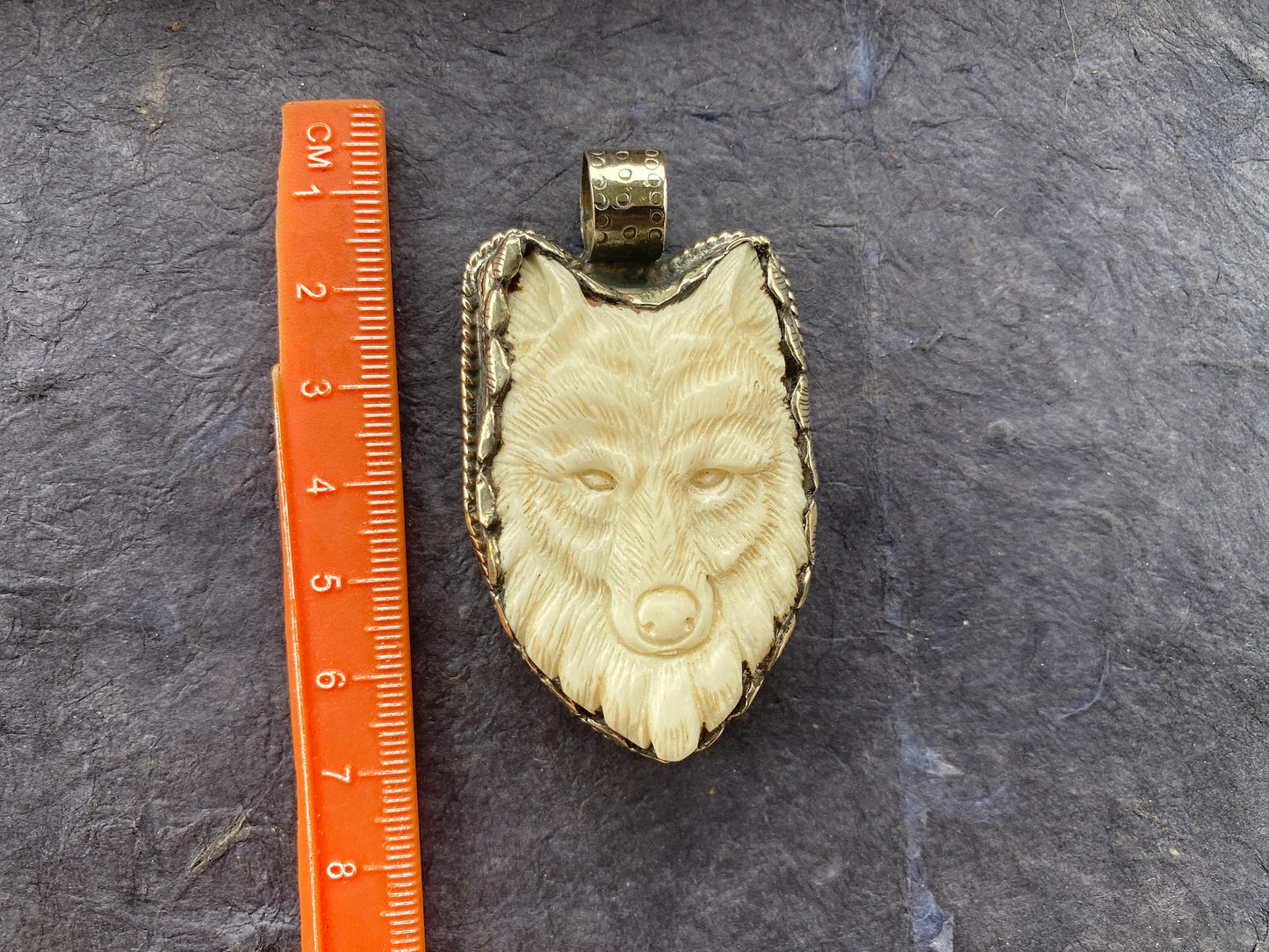 Carved Bone Bear Tibetan Silver Pendant, Wildlife Animal Lover Gift, Animal Pendant, Animal Inspired Jewelry Making, Nature Fashion, Boho