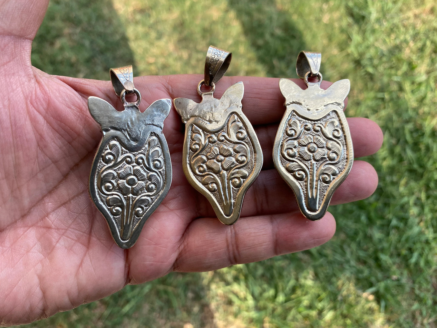 Carved Fox Opalite Tibetan Silver Pendant, Animal Jewelry, Wild Inspired, Mystical Jewelry, Gift Idea, Unique Design, Elegant Jewelry,