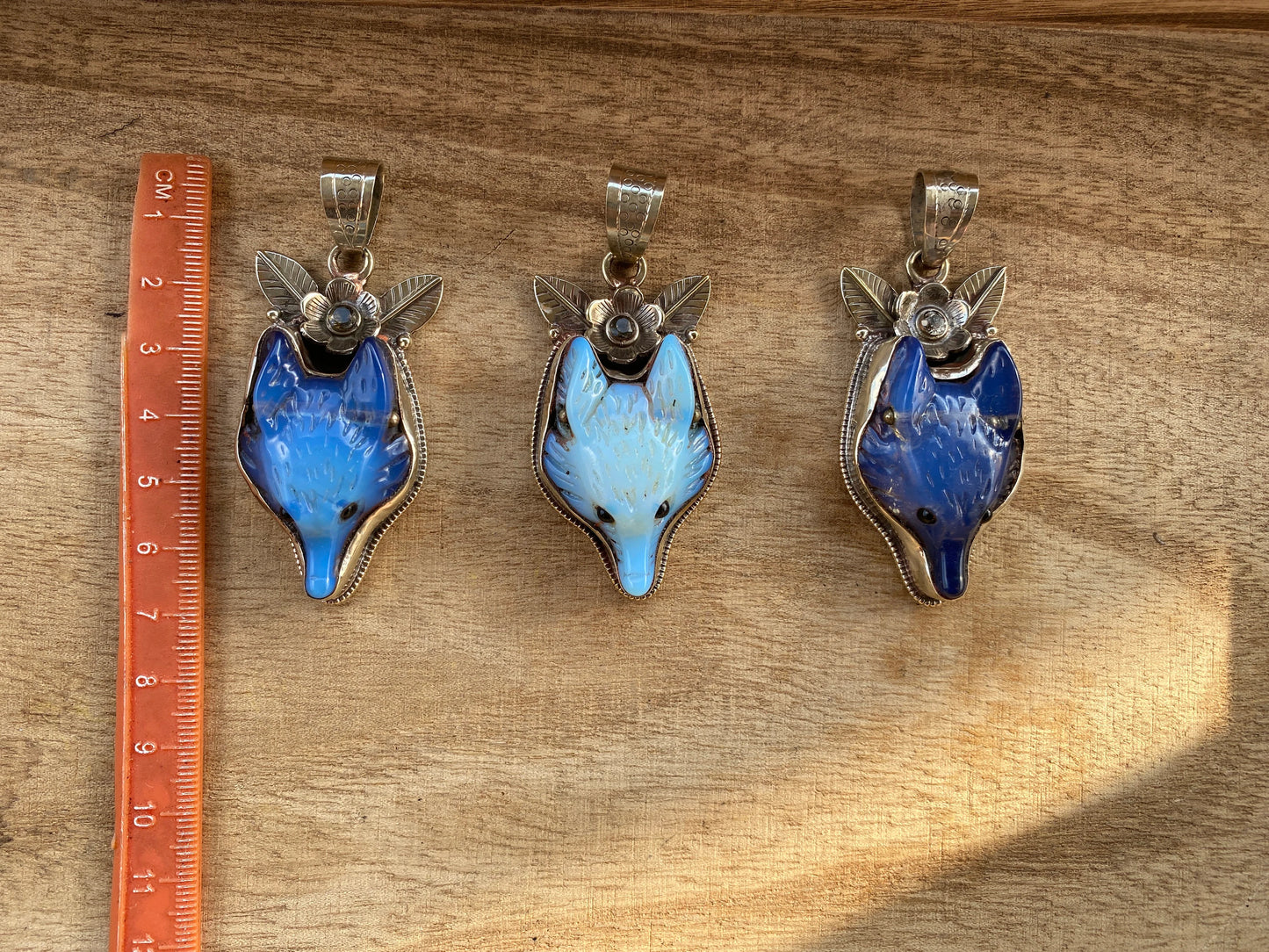 Carved Fox Opalite Tibetan Silver Pendant, Animal Jewelry, Wild Inspired, Mystical Jewelry, Gift Idea, Unique Design, Elegant Jewelry,