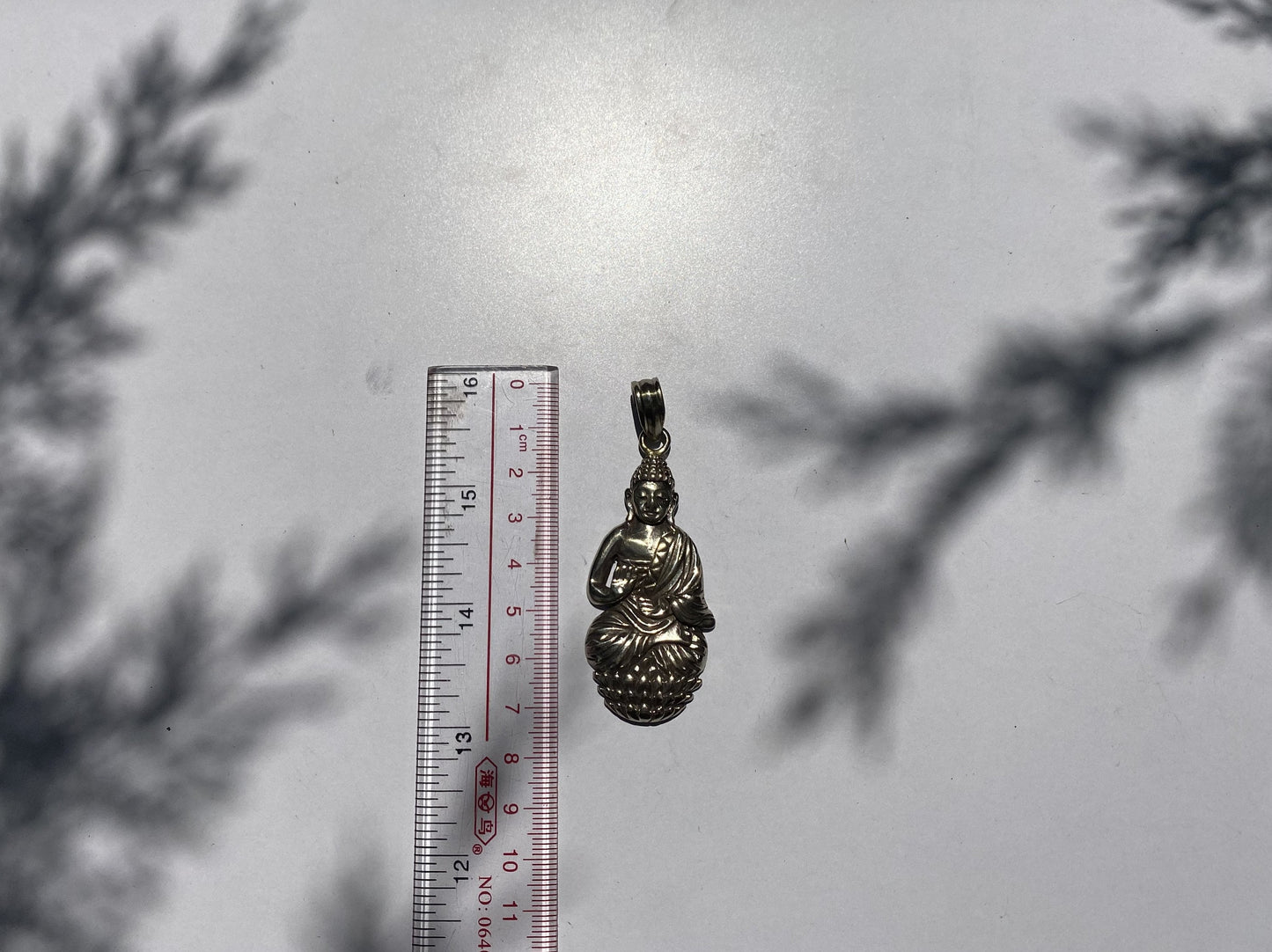 Awakened Soul: Carved Buddha Amulet in Tibetan Silver,Enlightened Guardian, Carved Buddha on Tibetan Silver Pendant.