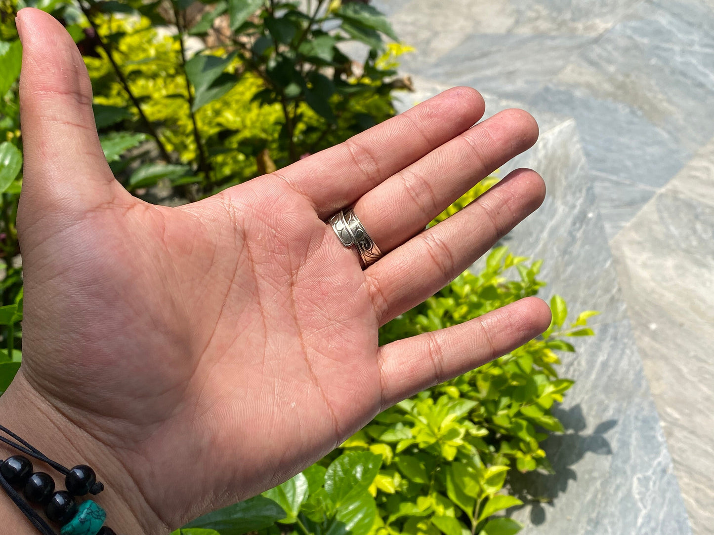Daily Wear Unisex Cross Carved Adjustable Ring, Handmade Buffalo Bone Ring with Calming and Healing Properties, Unique and Meaningful Gift.