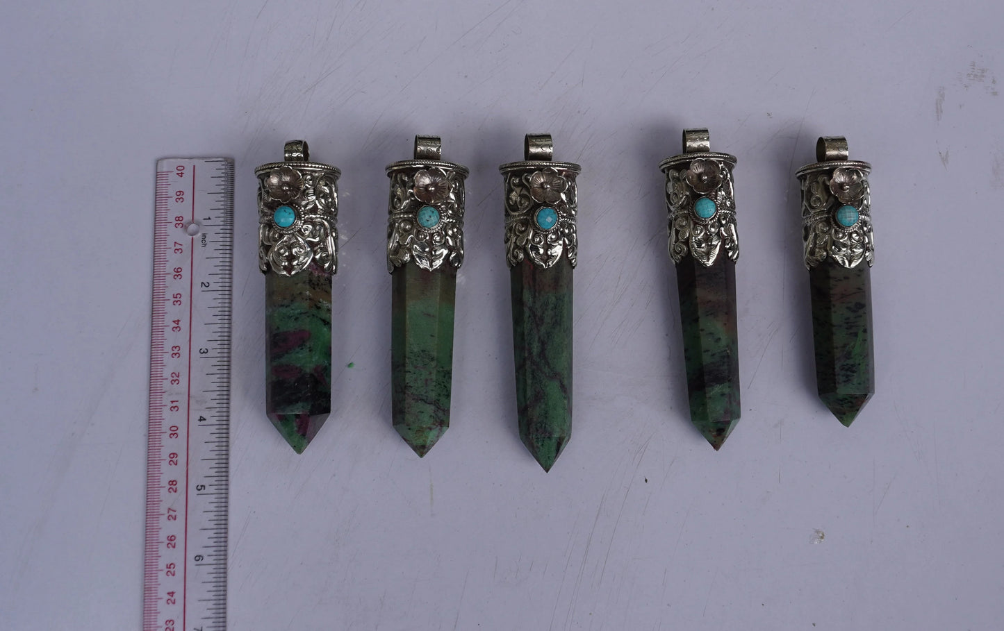 Daily wear Aesthetic African Ruby Zoisite Stone Pendant, Natural Pointed Pendant, Handcrafted Natural Gemstone Pendant, Made in Nepal.