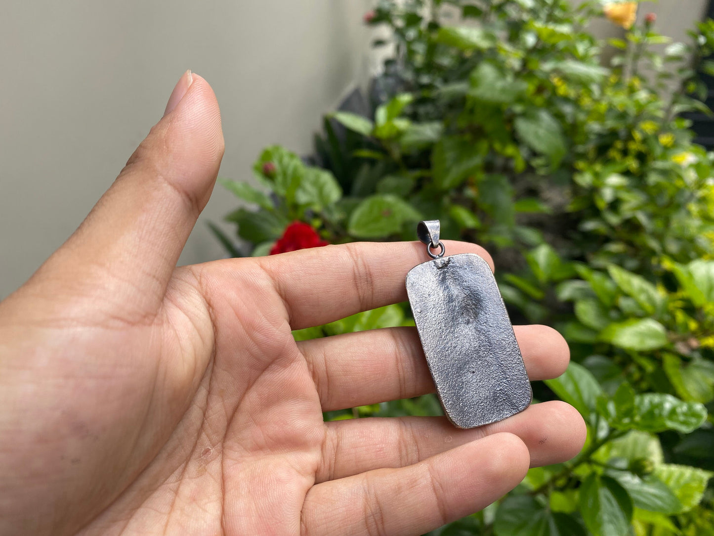 Divine Shiva Pendant: Tibetan Silver Overlay Pendant, Hand Carved Pendant, Unisex Pendant, Blessings of Lord Shiva.
