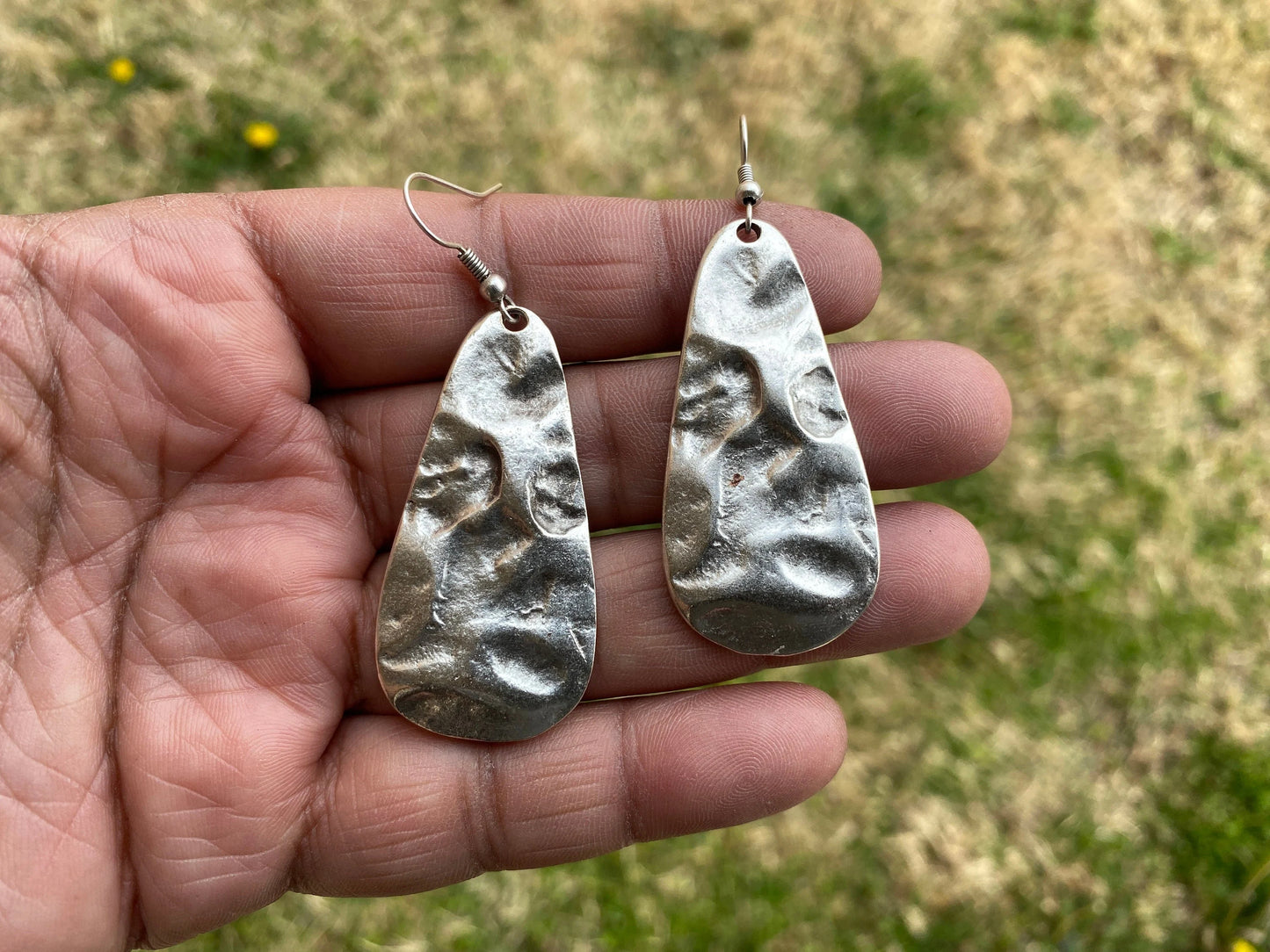 Egyptian Design Earrings, Matte Silver Plated Dangle Earrings, Ancient Gypsy Earring, Tribal Ethnic Earrings, Bridesmaid, Lead & Nickel Free