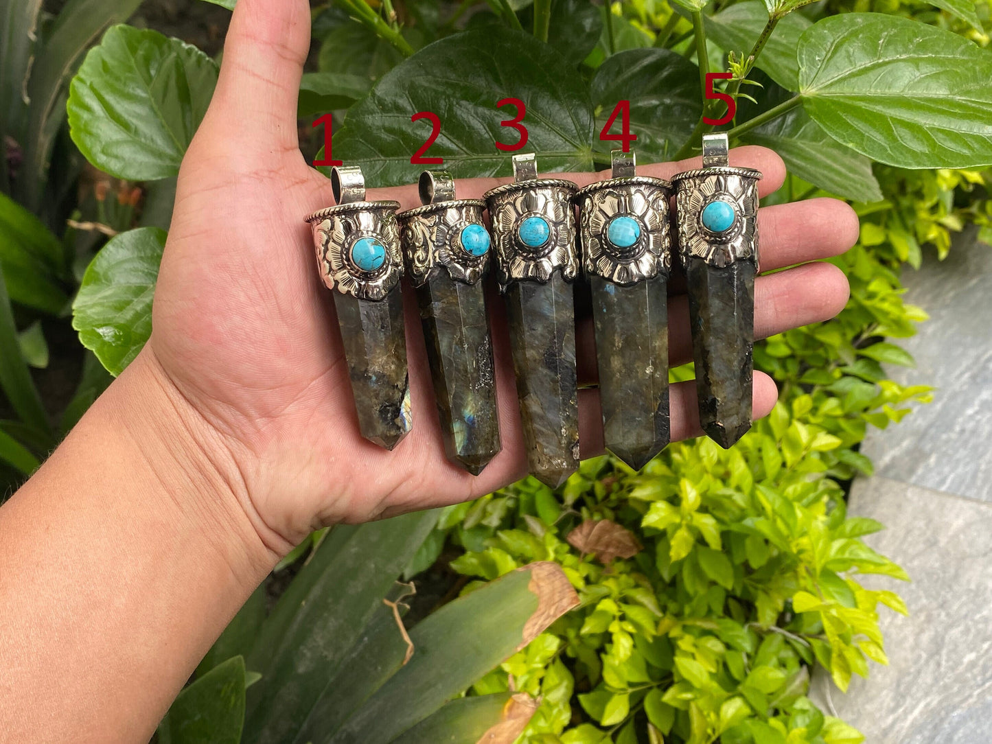 Elegant Big Pointed Labradorite Pendant for Daily Wear, Natural Gemstone Pendant, Pointed Pendant.