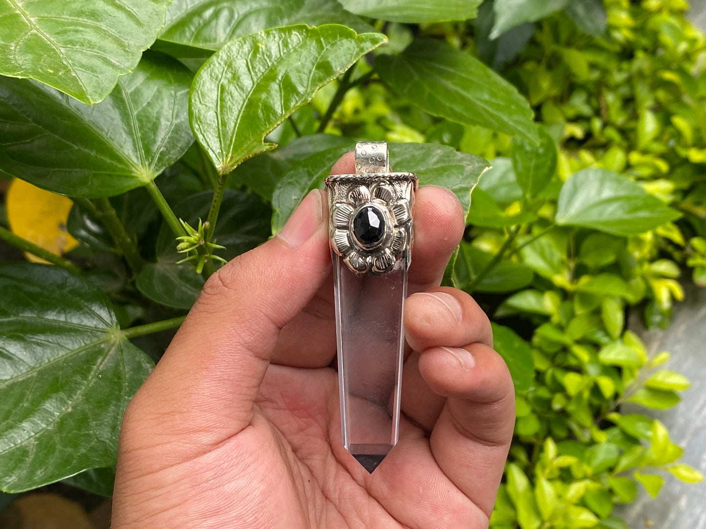 Elegant Natural Crystal Pointed Pendant for Daily Wear, Gift ideas, Natural Gemstone Pendant, Unique pendant, Natural healing Pendant.