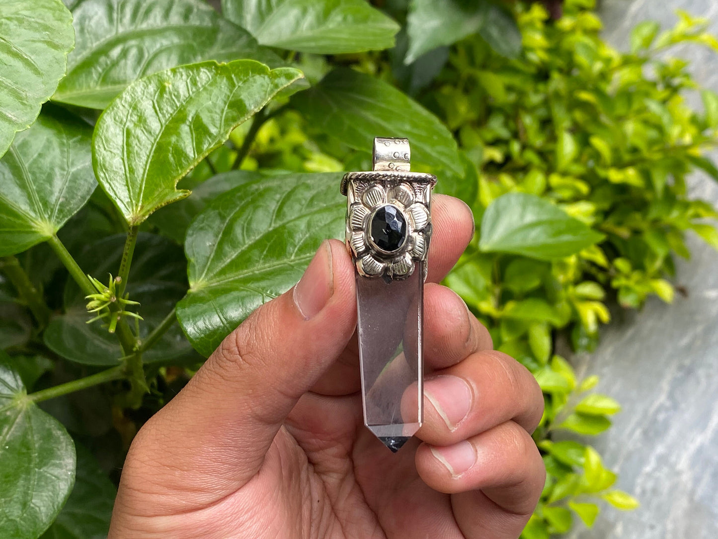 Elegant Natural Crystal Pointed Pendant for Daily Wear, Gift ideas, Natural Gemstone Pendant, Unique pendant, Natural healing Pendant.