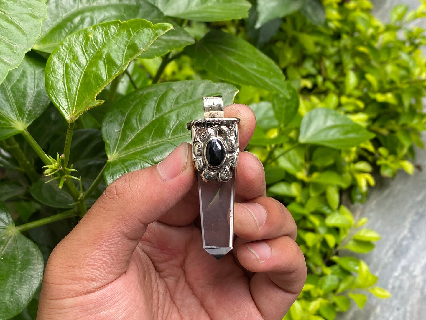Elegant Natural Crystal Pointed Pendant for Daily Wear, Gift ideas, Natural Gemstone Pendant, Unique pendant, Natural healing Pendant.