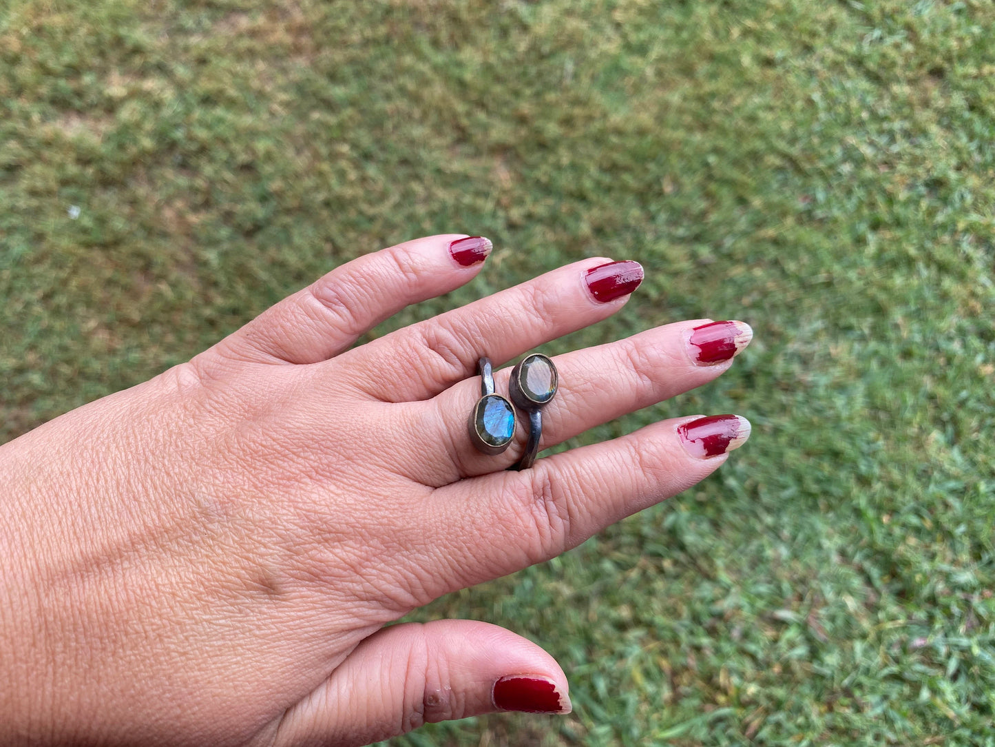 Gemstone Adjustable Ring, Antique Silver Looks, Oxidize Silver Overlay Jewelry, Stacking Rings, Simple Ring, Ring For Women, Open Ring