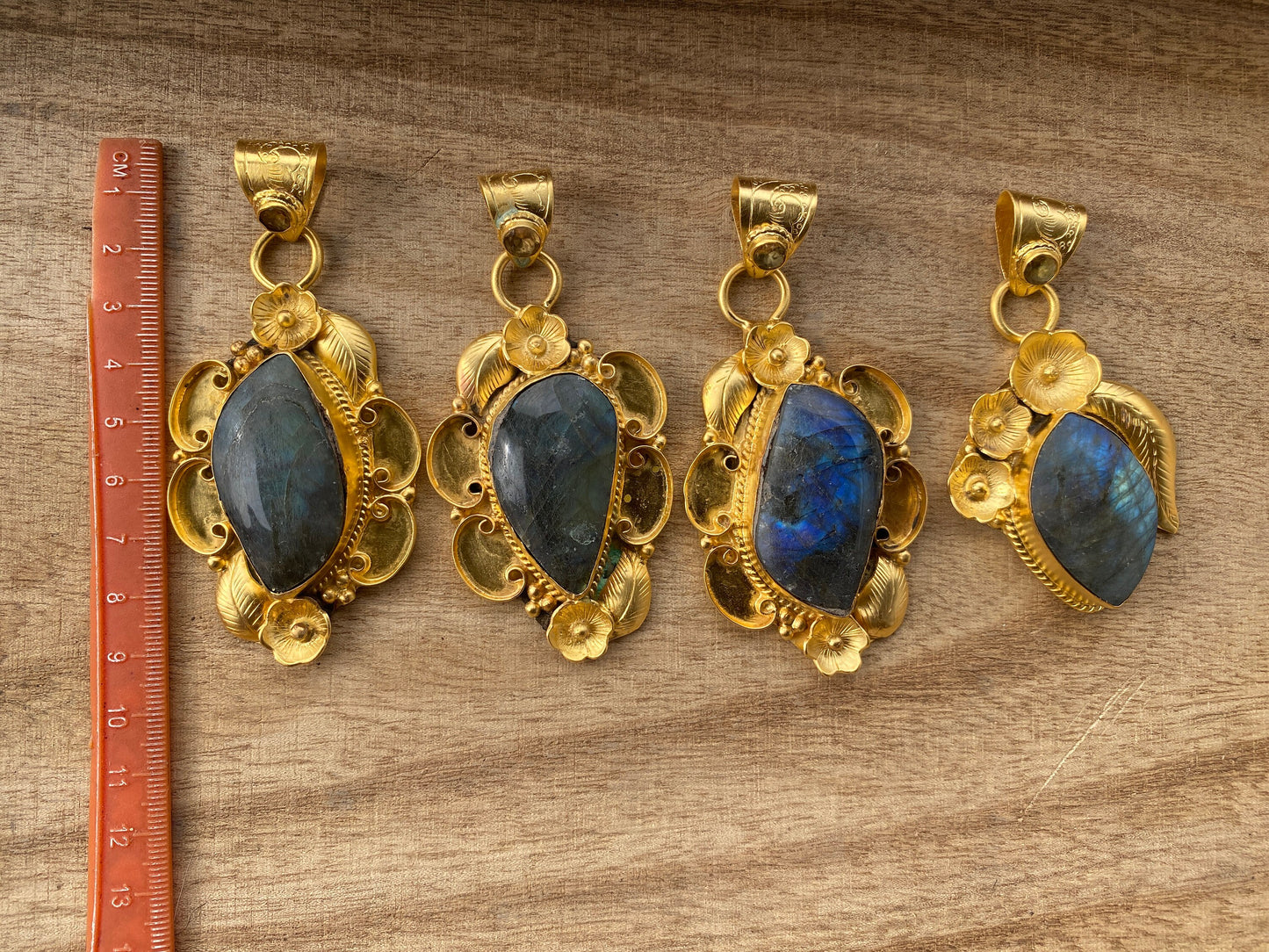Gold Overlay Labradorite with Citrine Handcrafted Pendant, Mystical Charm, Elegant Craftsmanship, Nature's Magic Jewelry, Aurora-inspired