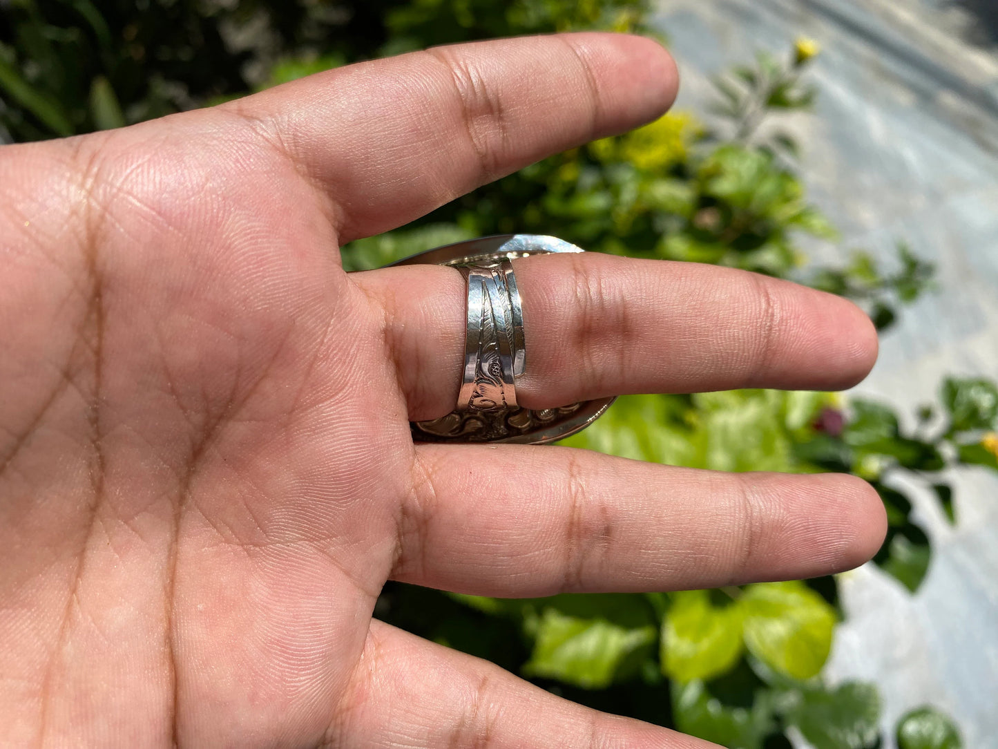 Hand-carved Buffalo Bone Ring - Women with Dolphins Design, Unique Boho Ocean Spirit Jewelry, Tibetan Silver Ring,Handmade Ring,Perfect Gift