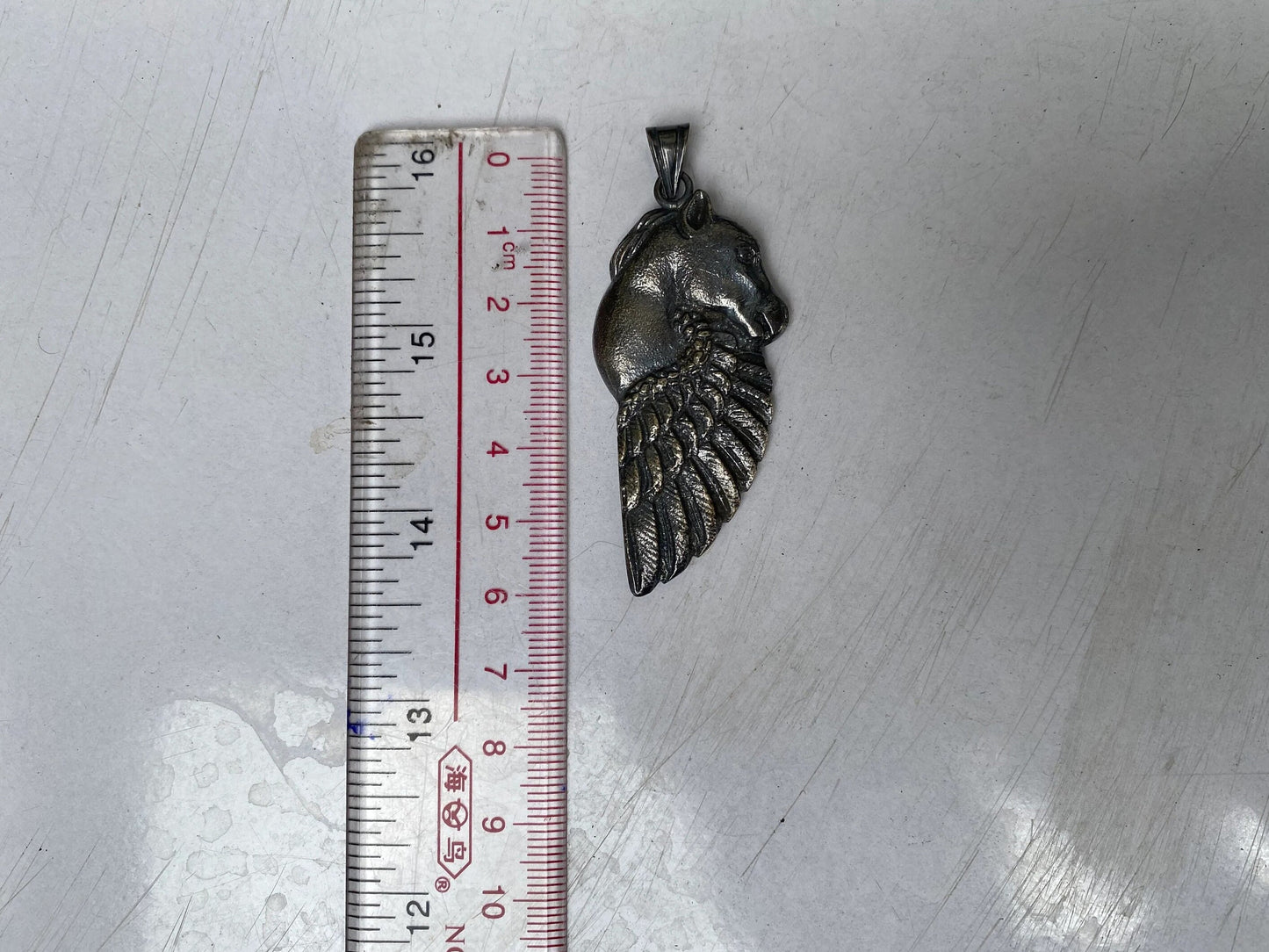Hand Carved Winged Horse Silver Overlay Pendant, Graceful Pendant, Winged Pegasus, Horse Jewlery, Animal Lovers Jewlery, Horse Accessory.