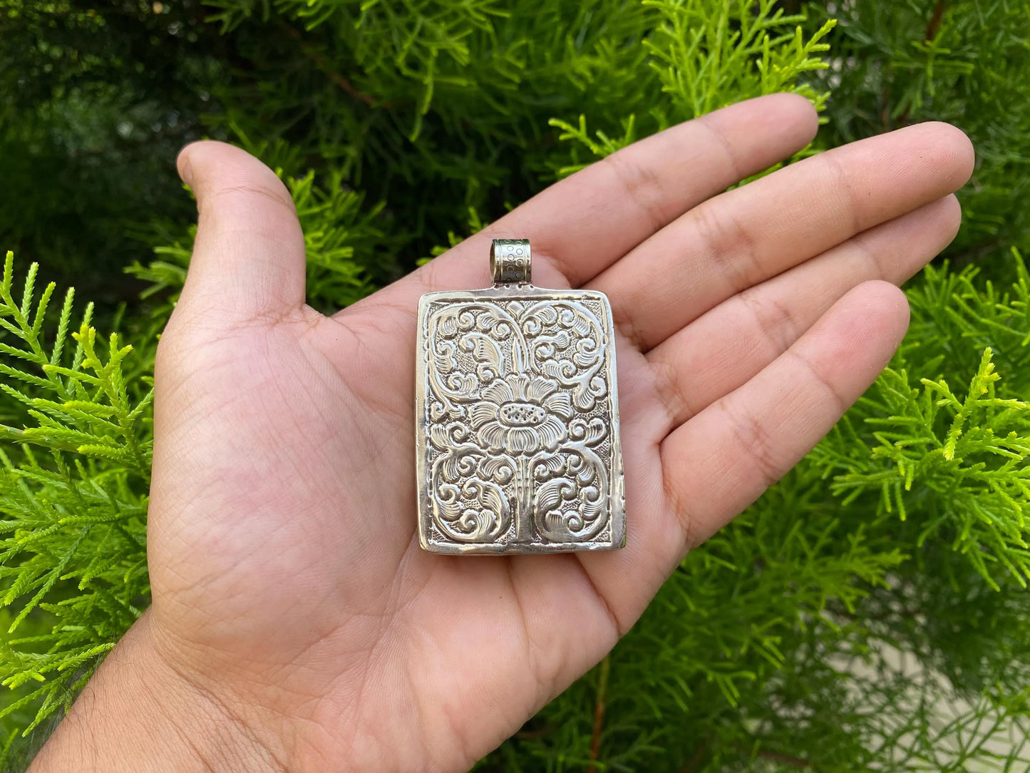 Hand carved Horse Tibetan Silver Pendant | Pendant for Men & Women, Wildlife Jewelry, Unique Animal Carving Pendant, Animal Lover's Jewelry