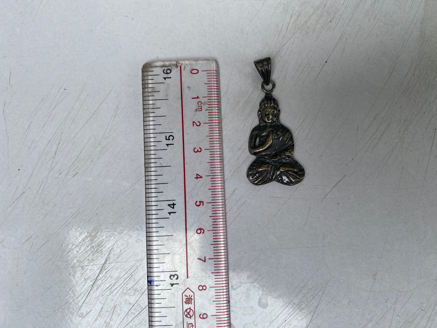 Handcrafted Silver Overlay Buddha Pendant, Sacred Buddhist Symbol, Peaceful and Tranquil Pendant, Pendant for Positivity, Healing Pendant