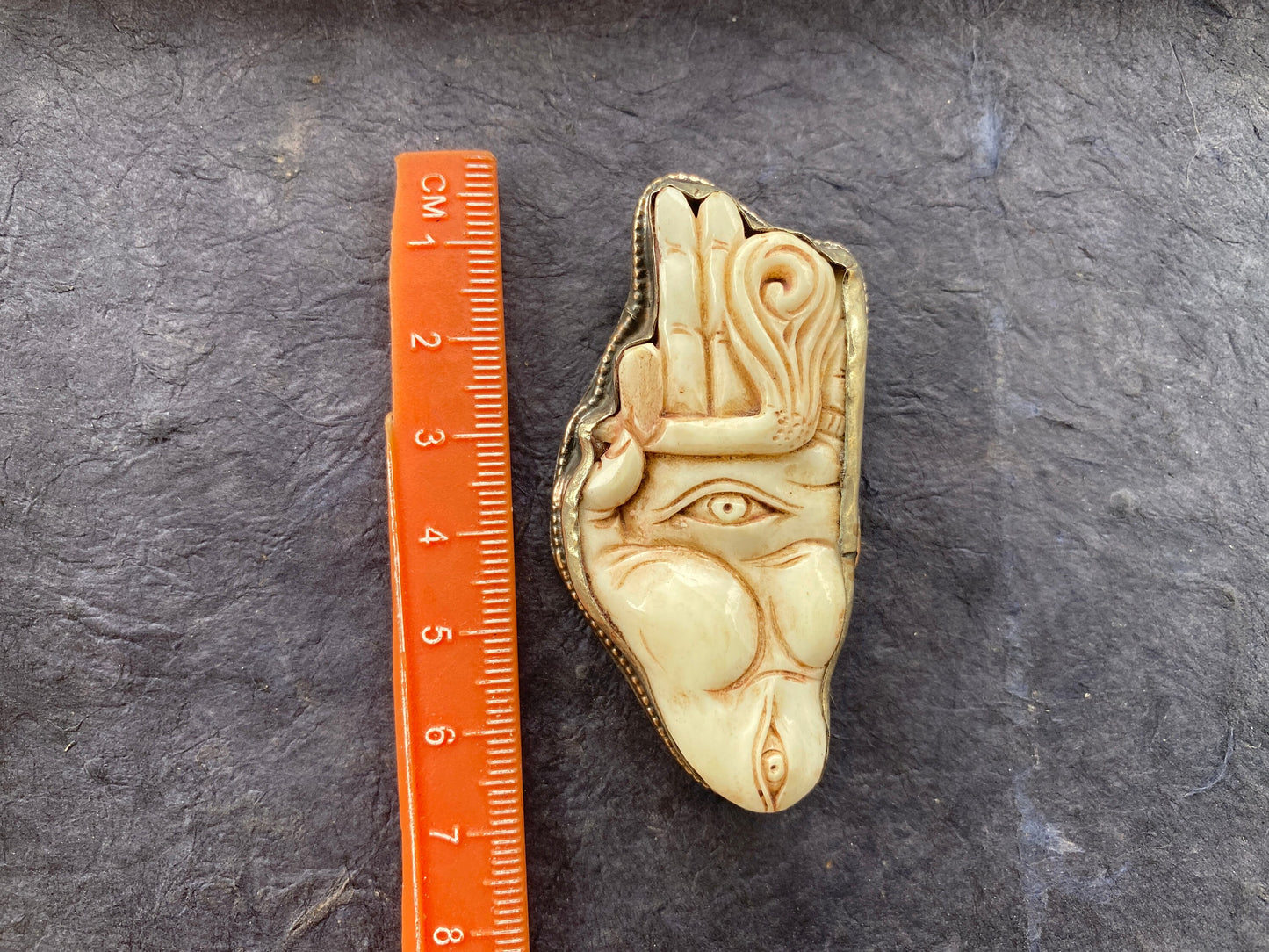 Hand with Joint Carved Bone Tibetan Silver Pendant, Hand Holding Cigarette, Hippie Jewelry, Marijuana Jewelry, Smoking Cannabis Blunt, Boho