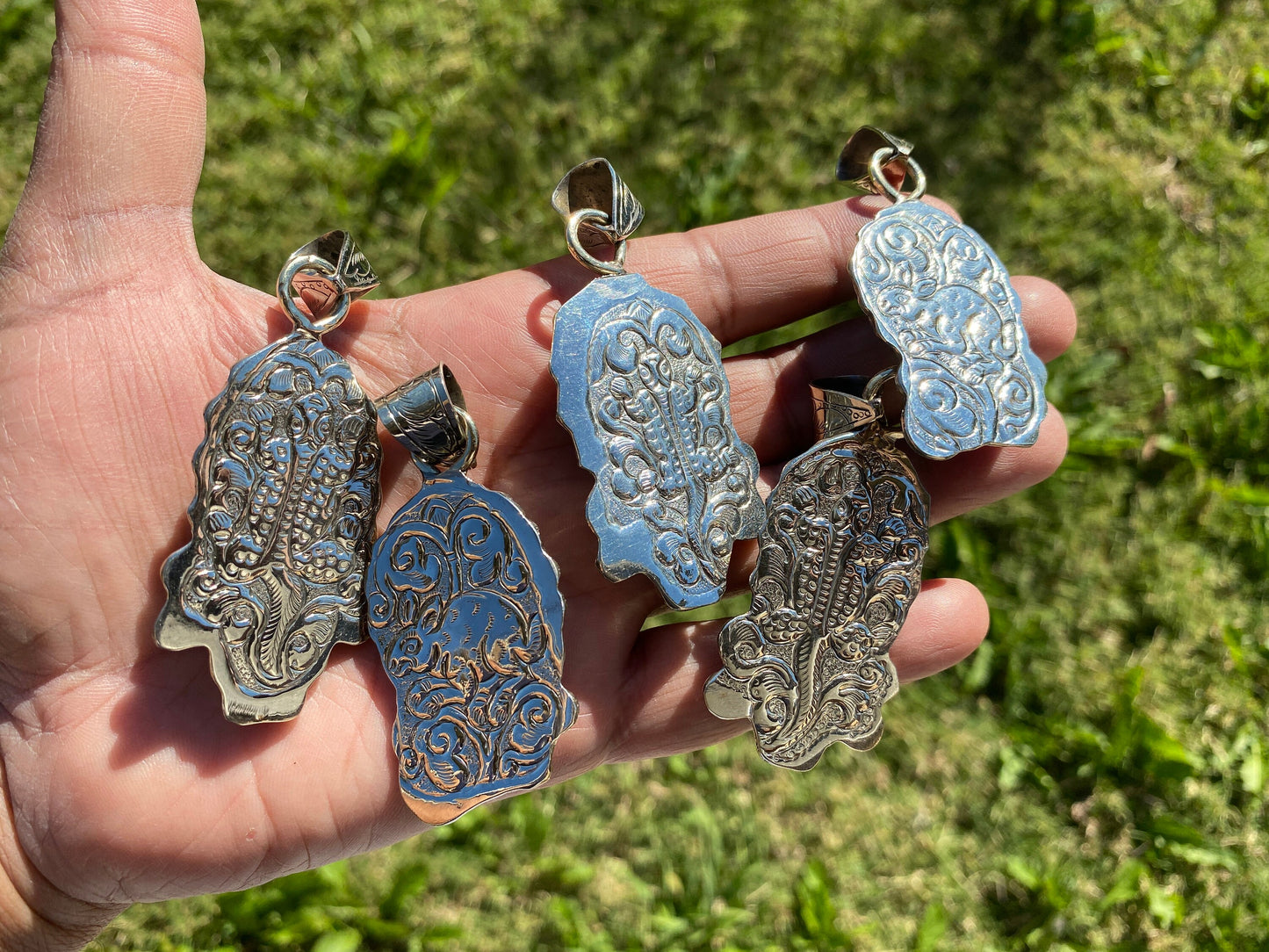 Labradorite Natural Stone Tibetan Silver Pendant, Anxiety Relief Pendant, Ethnic Handmade Jewelry, Necklace Pendant, Healing Crystal Pendant