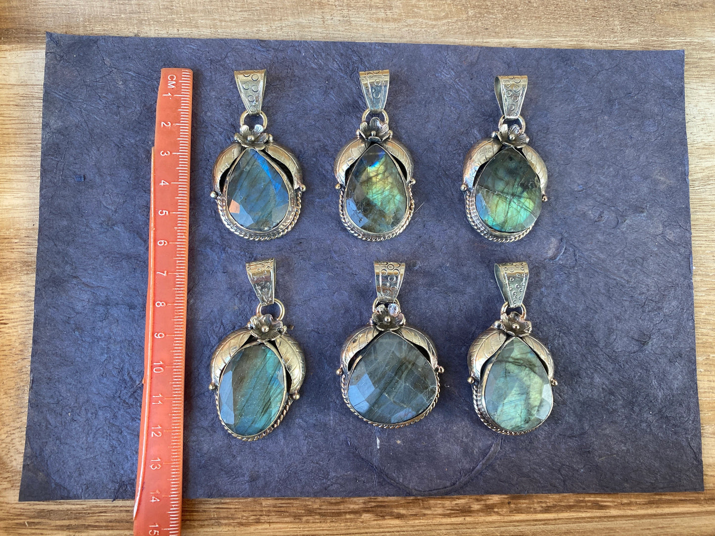 Labradorite Natural Stone Tibetan Silver Pendant, Healing Crystal, Energy Pendant for Necklace, Birthday Gift, Birthstone Jewelry,