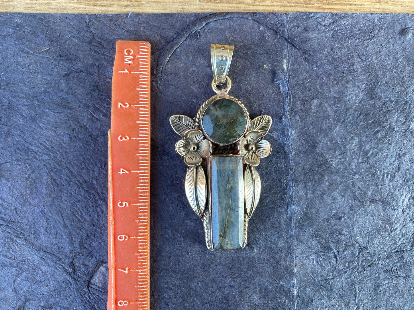 Labradorite Natural Stone Tibetan Silver Pendant,Throat Chakra, Natural Gemstone Jewelry, Birthstone Jewelry, Birthday Gift,