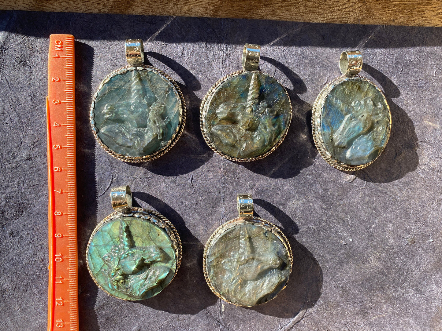 Carved Unicorn Labradorite Tibetan Silver Pendant, Horse Pendant, Labradorite Unicorn, Blue Labradorite, Healing Crystal, Animal Pendant