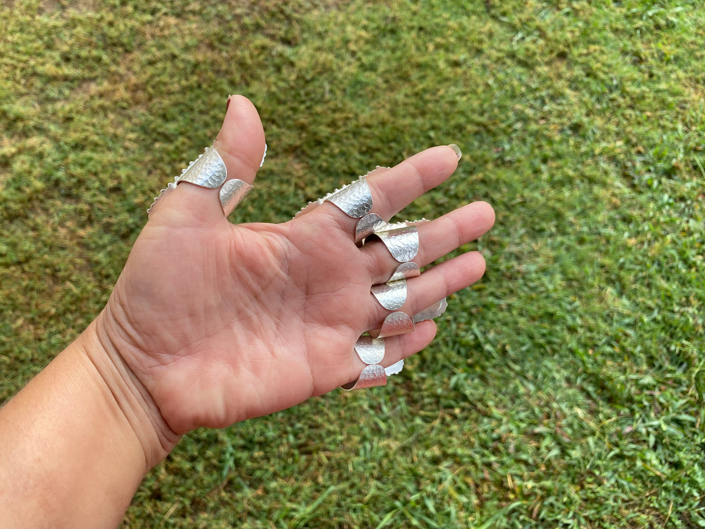 Large Adjustable Spiny Oyster Two Tone Ring, Gold Silver Overlay, Unique Design, Handcrafted Jewelry, Adjust To Fit, Contemporary Design