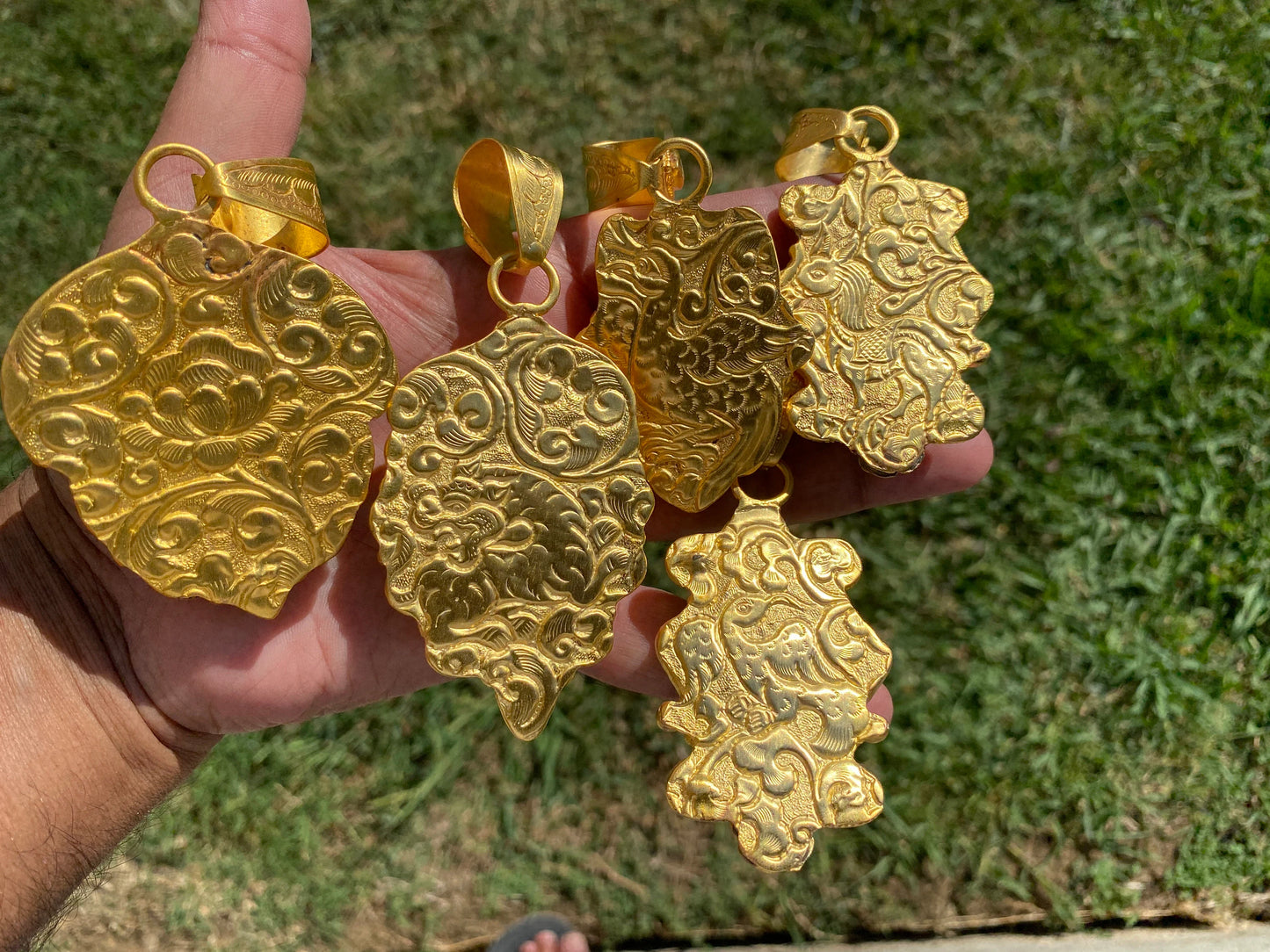 Large Agate Druzy Pendant, Non Tarnish Brushed Gold Overlay, Natural Gemstone Pendant, Healing Crystal, Ethnic Jewelry, Luxury Pendant
