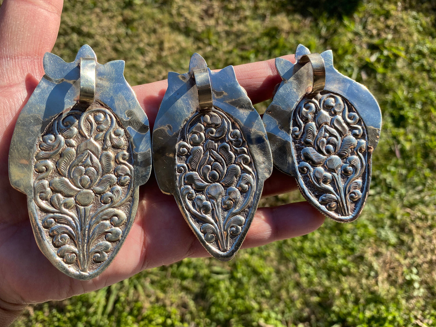 Large Colorful Slice Agate Tibetan Silver Pendant, Flower Design Pendant For Necklace, Healing Crystal Jewelry, Agate Geode Slice Pendant