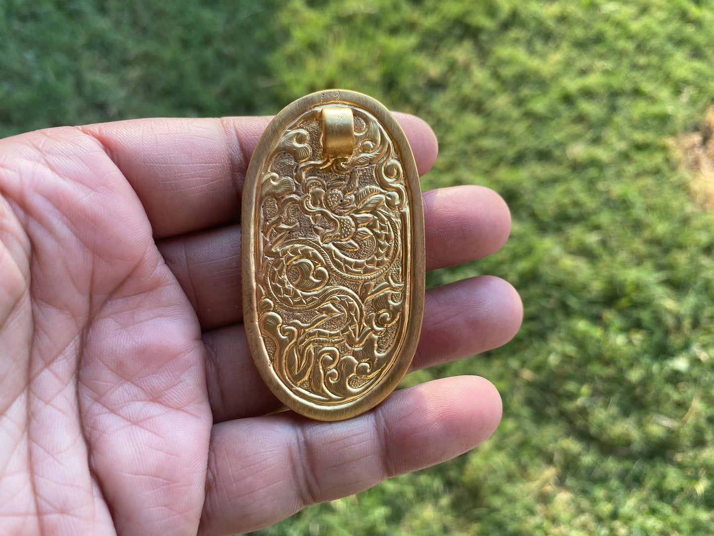 Large Cross Buffalo Bone Pendant, 18K Brushed Gold Overlay, Non Tarnish, Christian Jewelry for Women or Men, Religious Jewelry, Jesus Christ