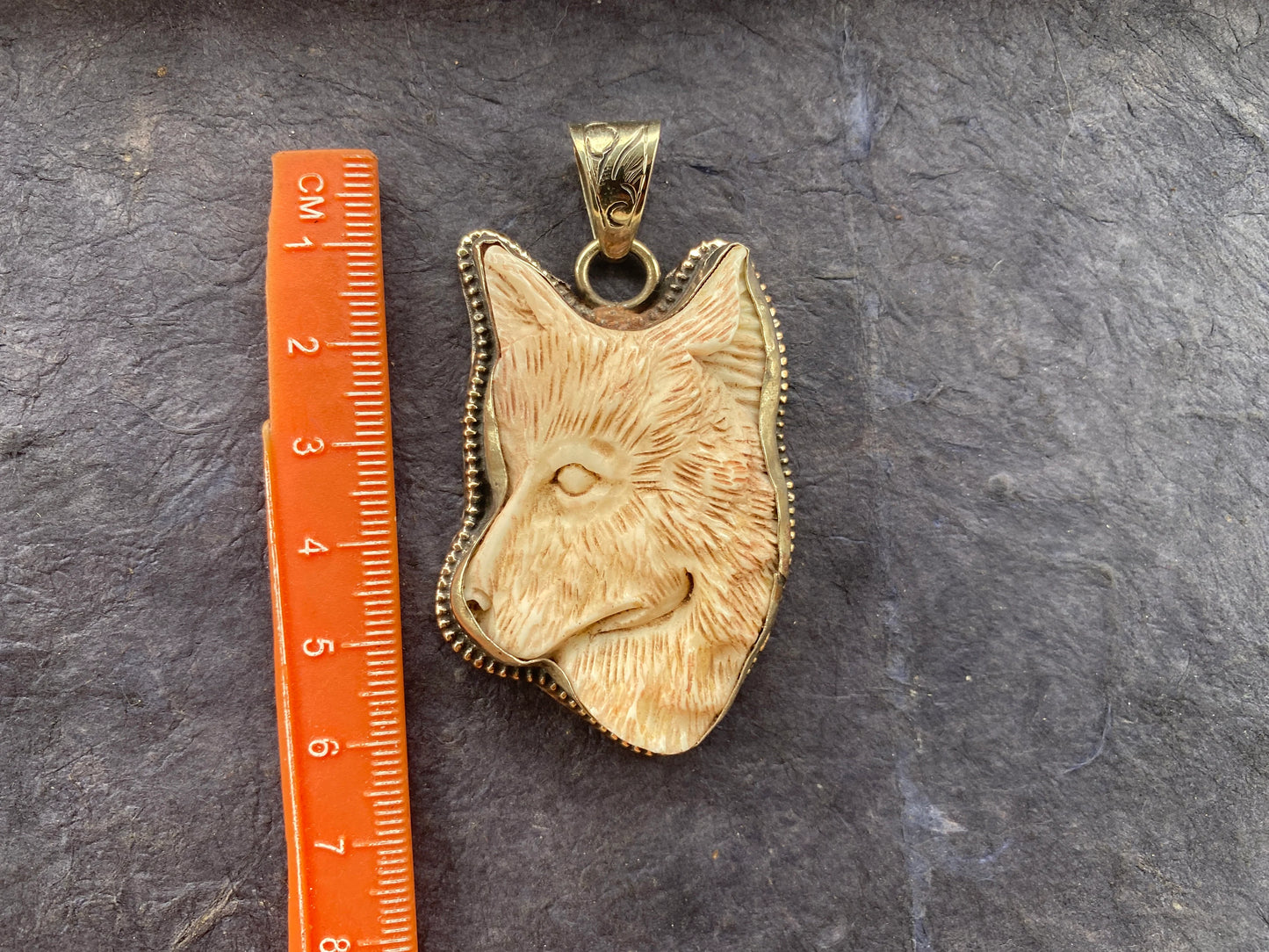 Large Dog Hand Carved Bone Tibetan Silver Pendant, Pet Lovers Jewelry, Best Cute Gift, Pet Memorial Jewelry, Christmas Gift for Pet Lover