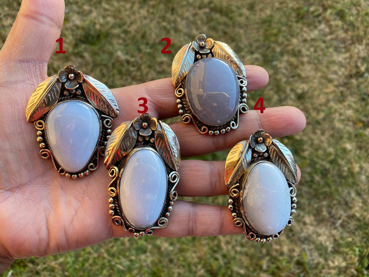 Large Peruvian Natural Opal Tibetan Silver Pendant, October Birthstone, Blue Opal Jewelry, Meditation Stone Jewellry, Healing Stone
