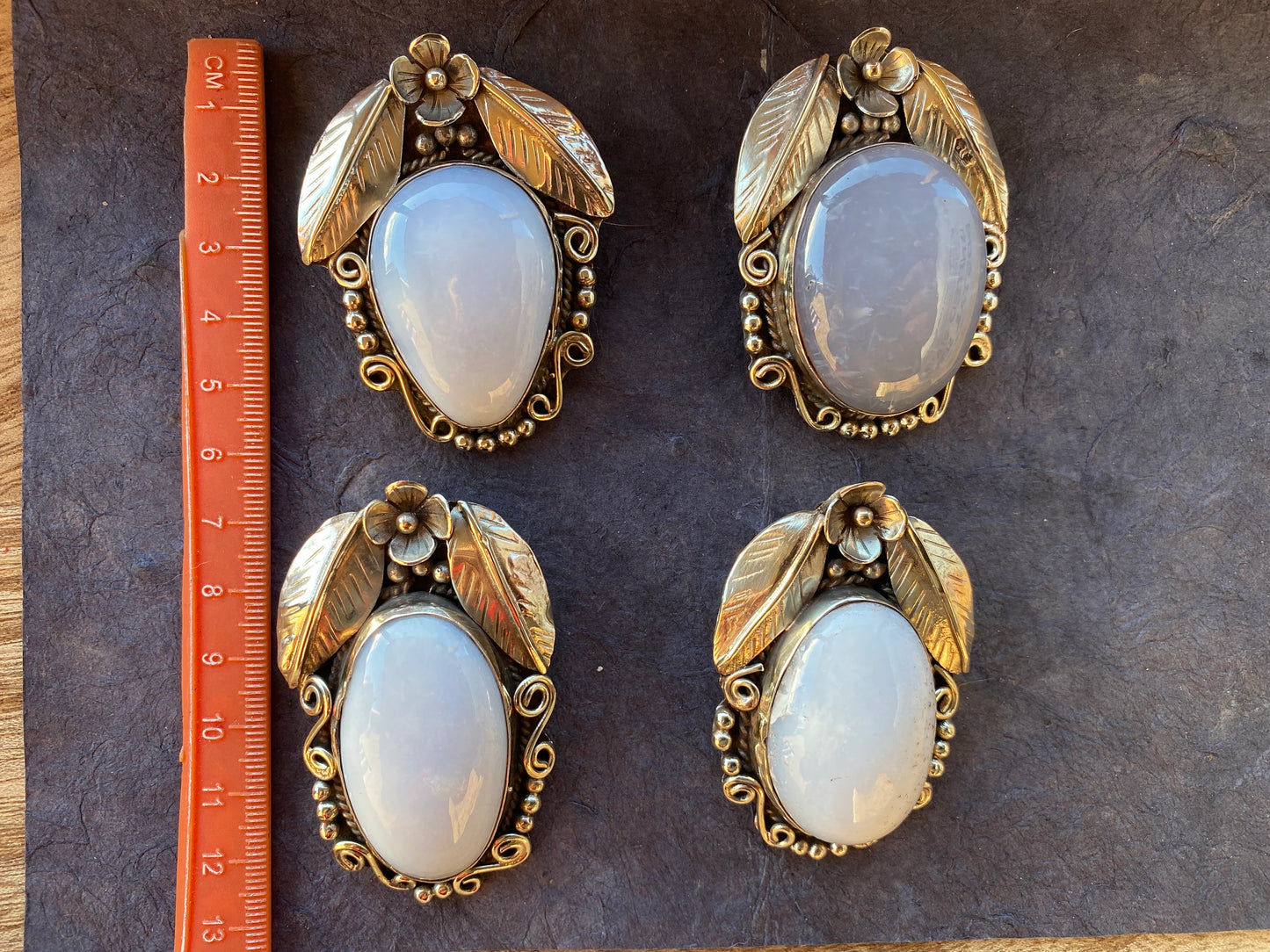 Large Peruvian Natural Opal Tibetan Silver Pendant, October Birthstone, Blue Opal Jewelry, Meditation Stone Jewellry, Healing Stone