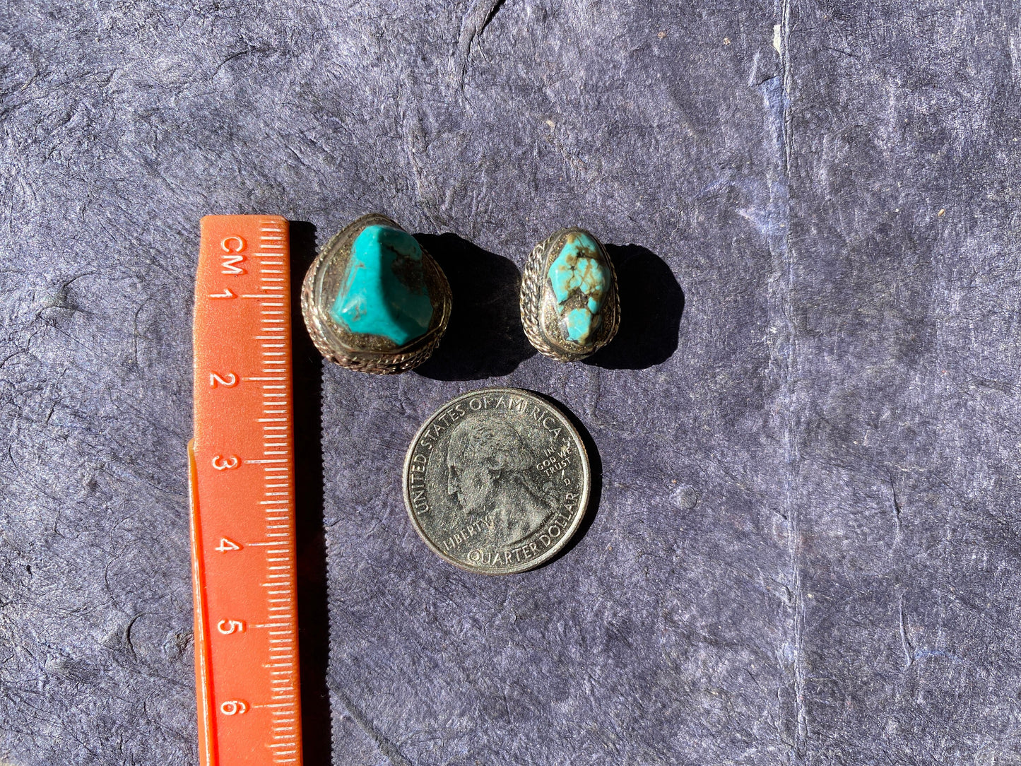 Large & Small Natural Turquoise Nuggets Tibetan Silver Bead, Gemstone Beads, Nature Jewelry Bead, Beads for Necklace, Bracelet Charm Bead