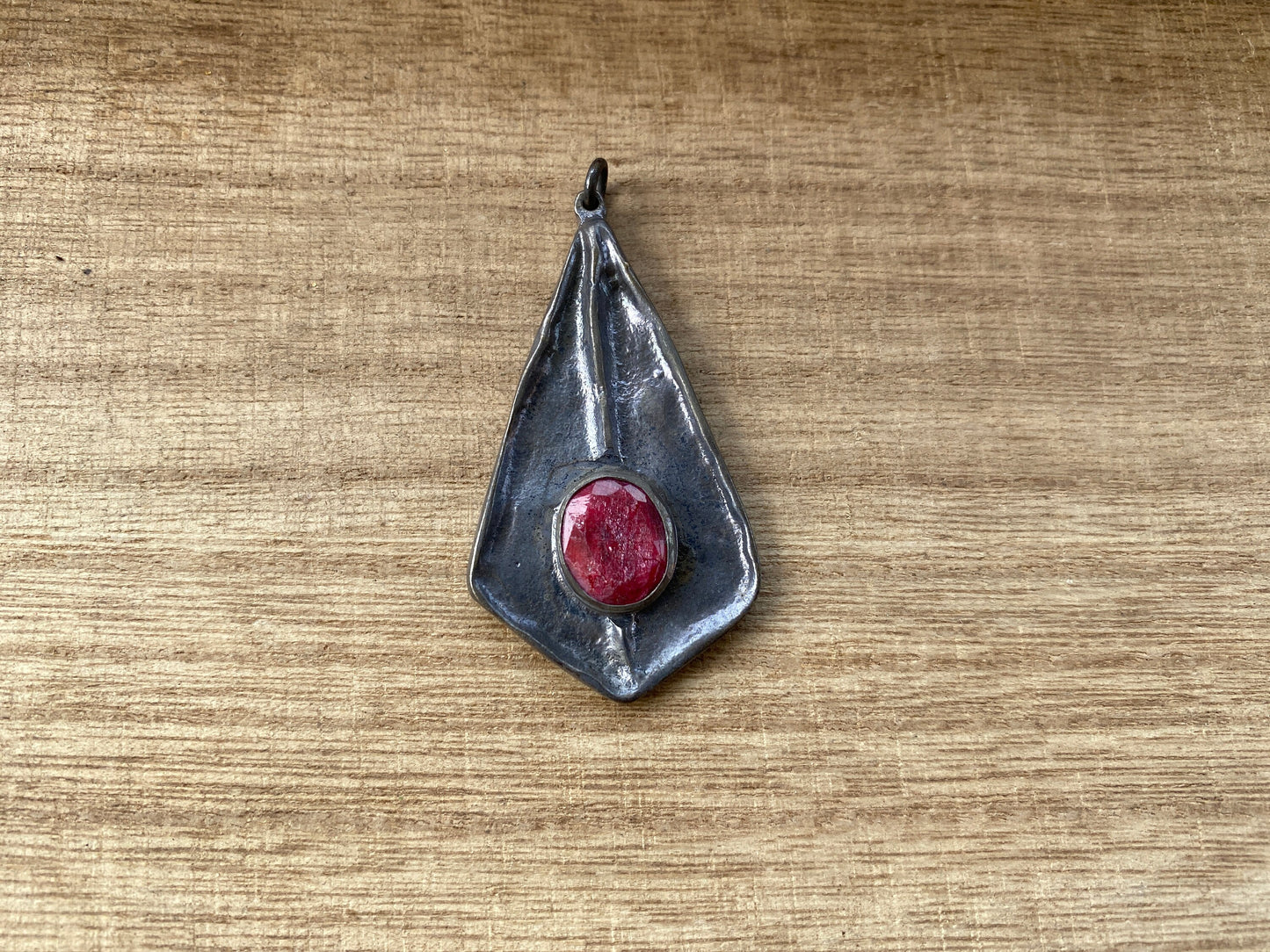Latest Design Small Gemstone Pendant, Oxidize Brass Pendant, Labradorite Pendant, Ruby Pendant, Earring Component, Unique Design, Gift Idea
